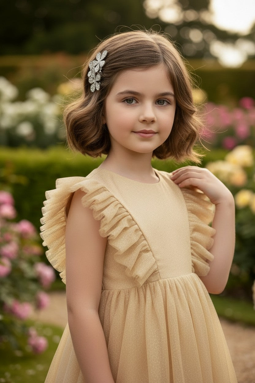 MILLY DRESS SPARKLING CHAMPAGNE