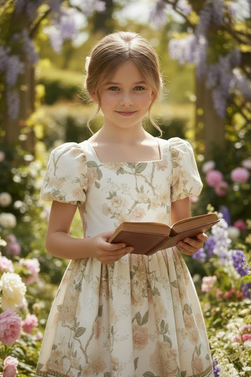 ARIELLE DRESS IVORY FLORAL