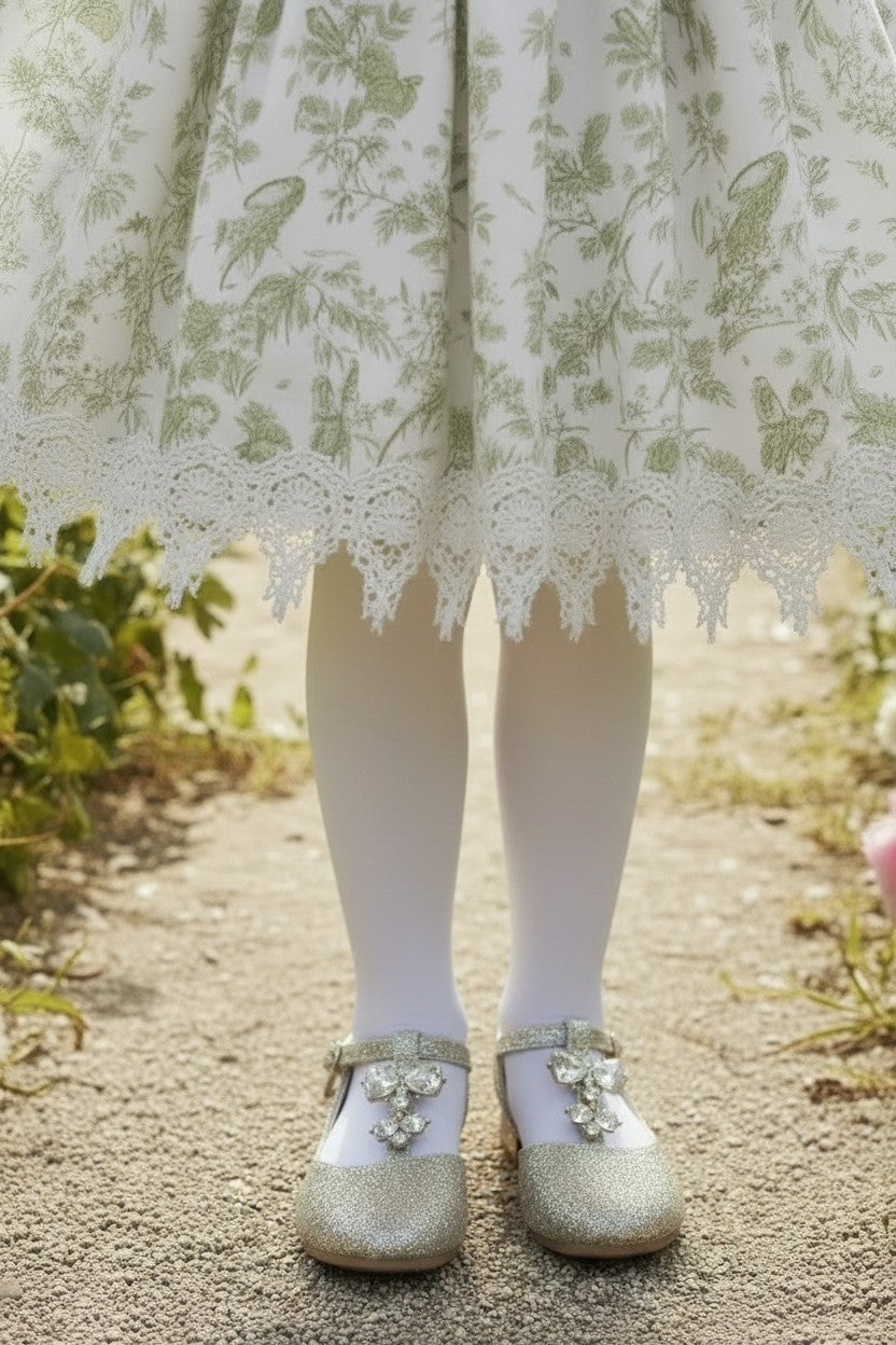 ANNA DRESS GREEN FLORAL