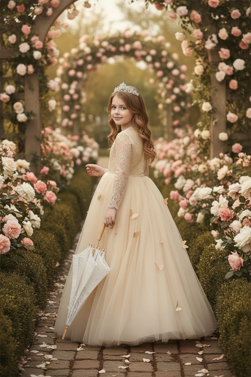 MARIPOSA GOWN CHAMPAGNE