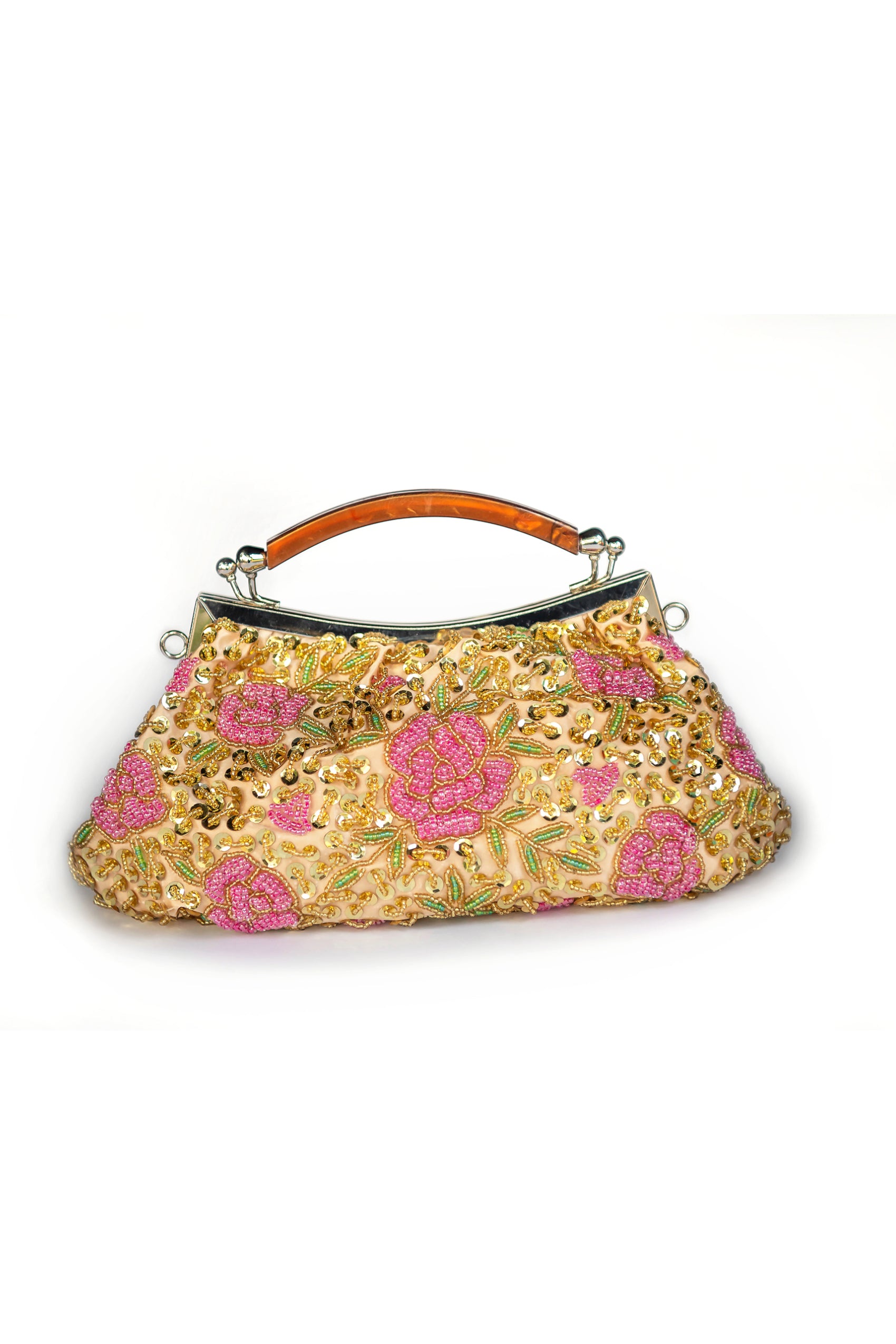MALLORY ROSE CLUTCH GOLD