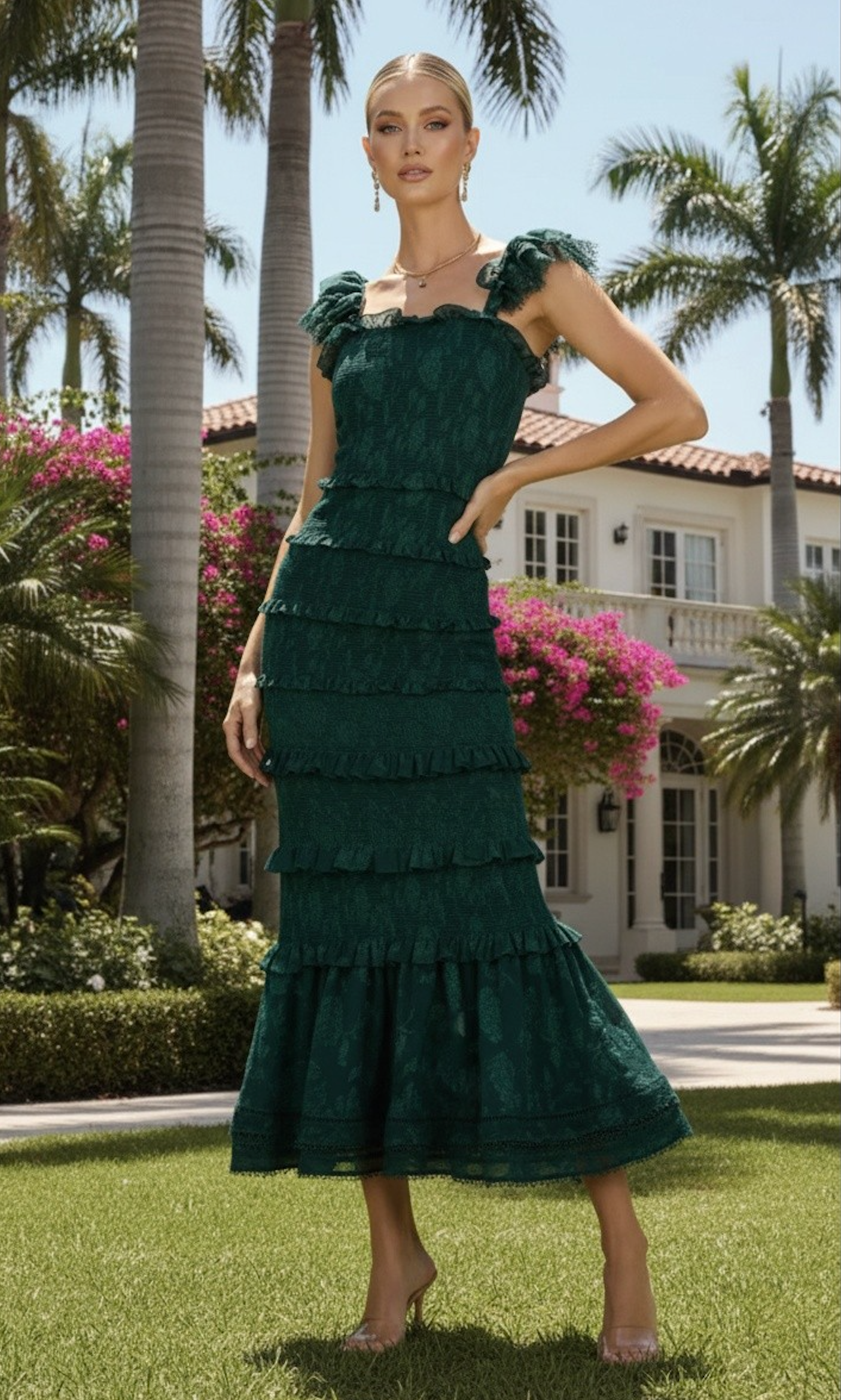FRANCINE DRESS EMERALD