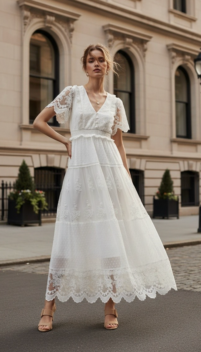 Marjorie Maxi Dress White