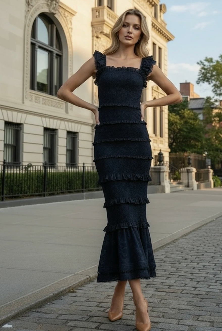 FRANCINE DRESS NAVY