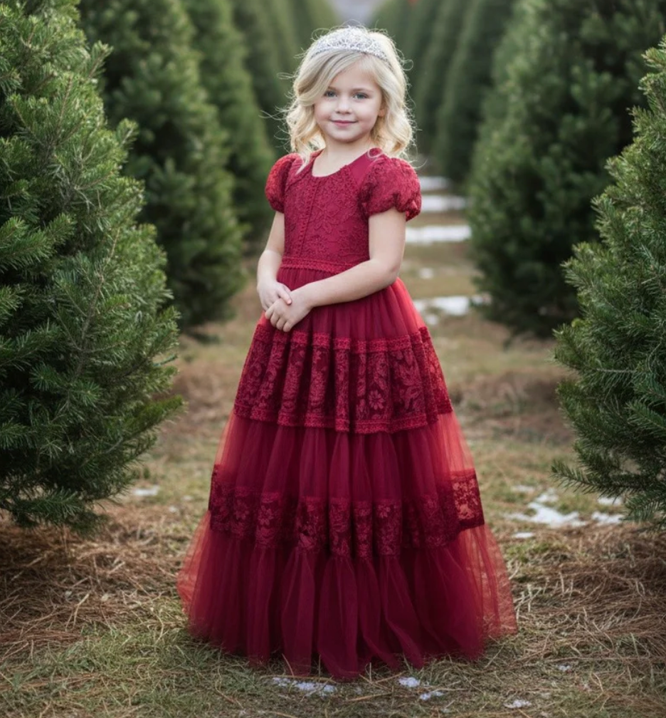 CATERINA DRESS CRIMSON