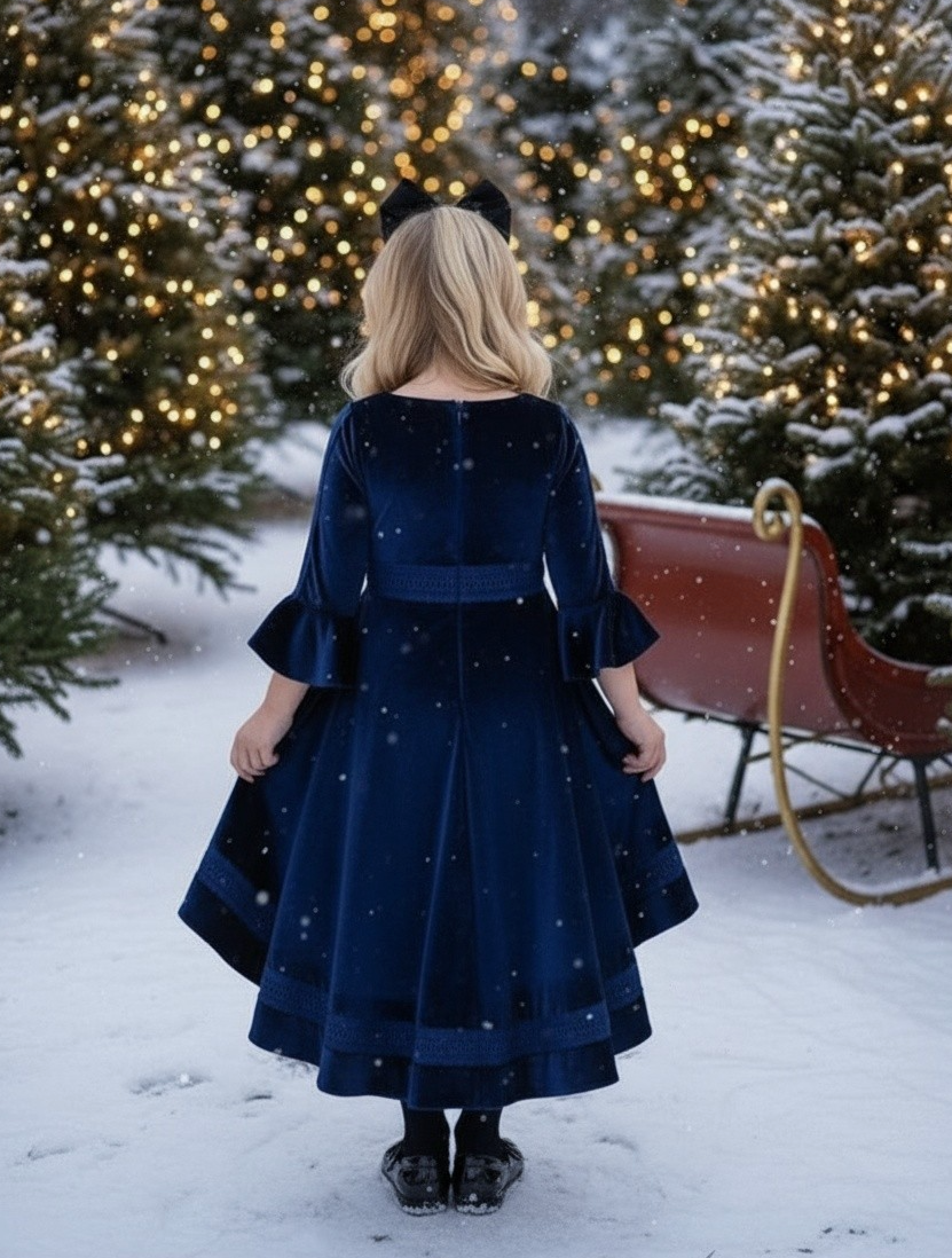 LILY DRESS NAVY
