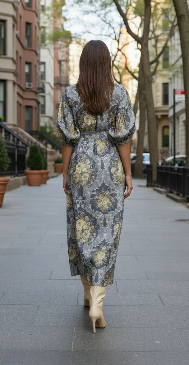 FARLEIGH DRESS FRENCH FLORAL