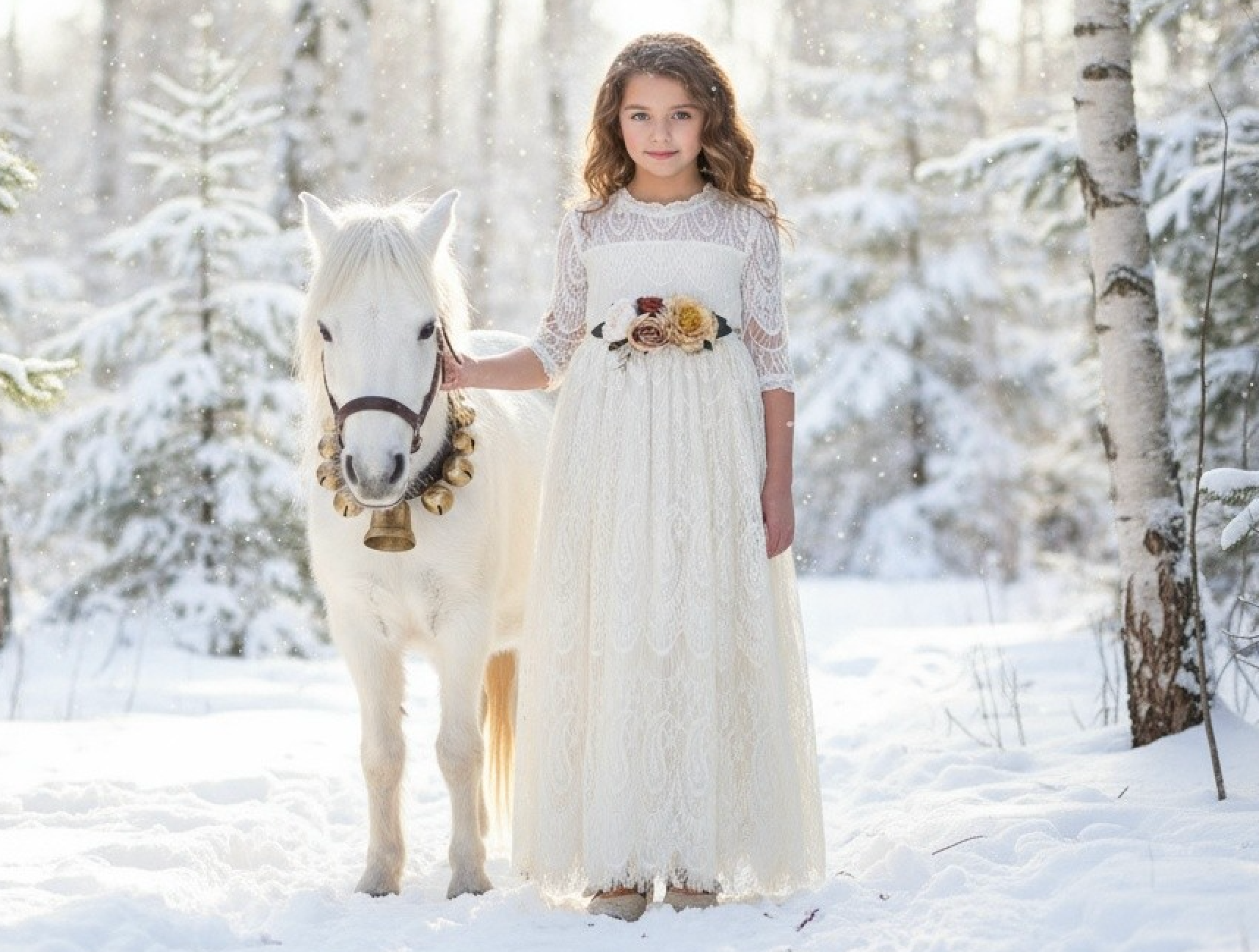 SPLENDOR GOWN & BELT SET IVORY