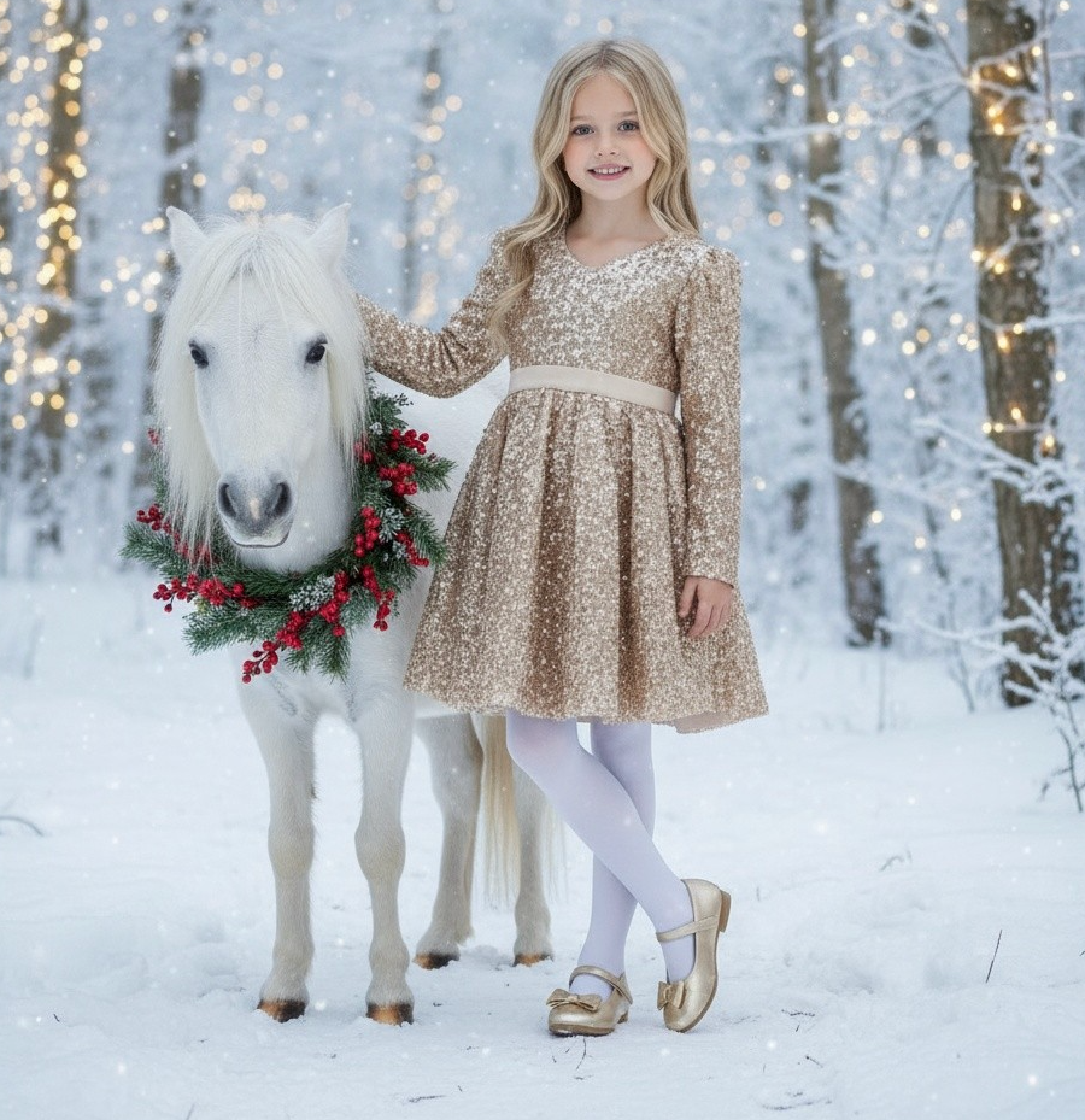 EMMA SEQUIN DRESS GOLD