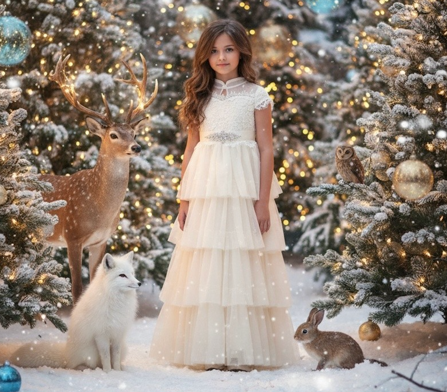 white christmas dresses Shop Ice Queen Costume & Dress for Girls at Trishscully 8 main image 0