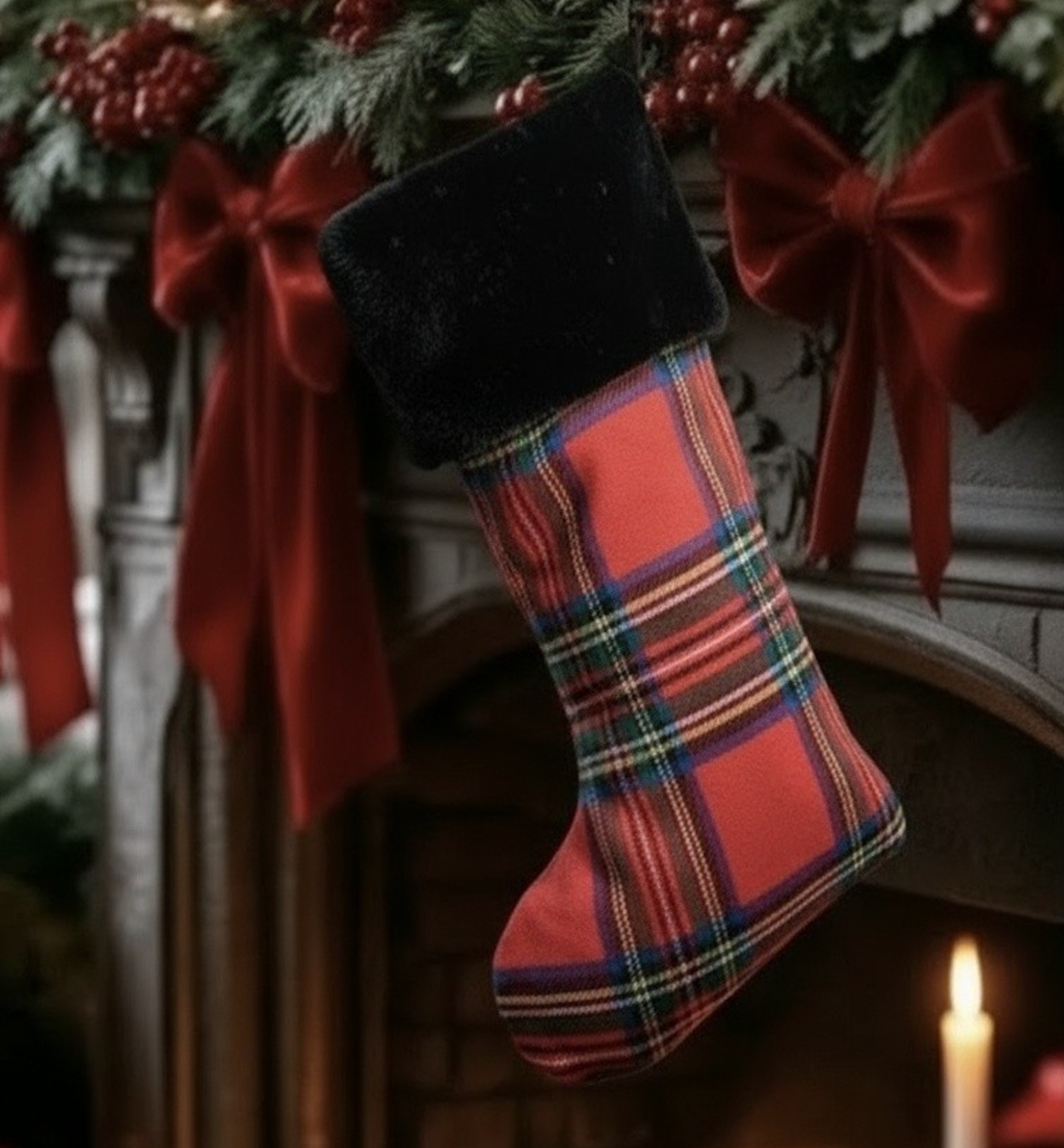 ST. ANDREWS TARTAN STOCKING CRIMSON