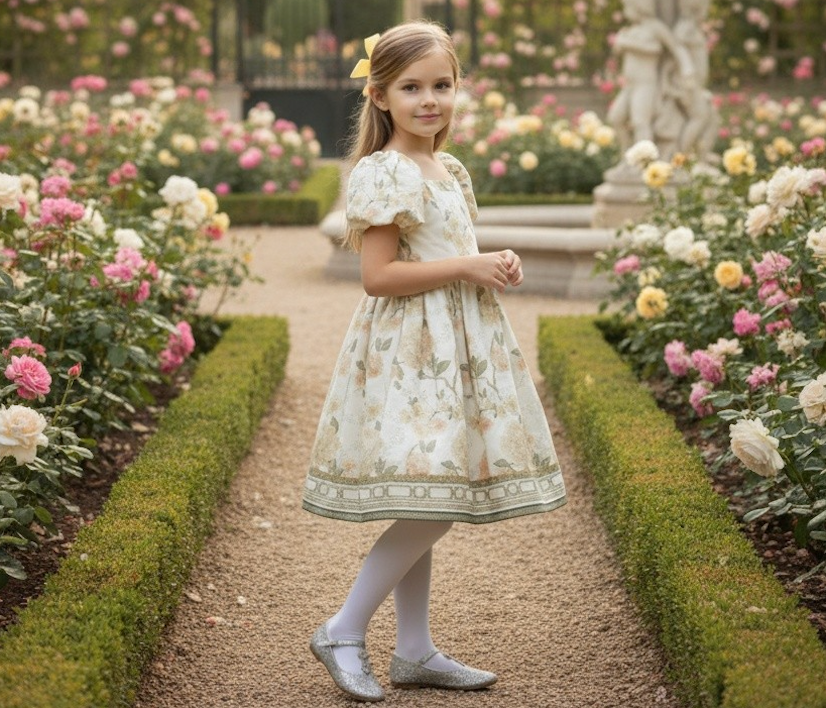 ARIELLE DRESS IVORY FLORAL