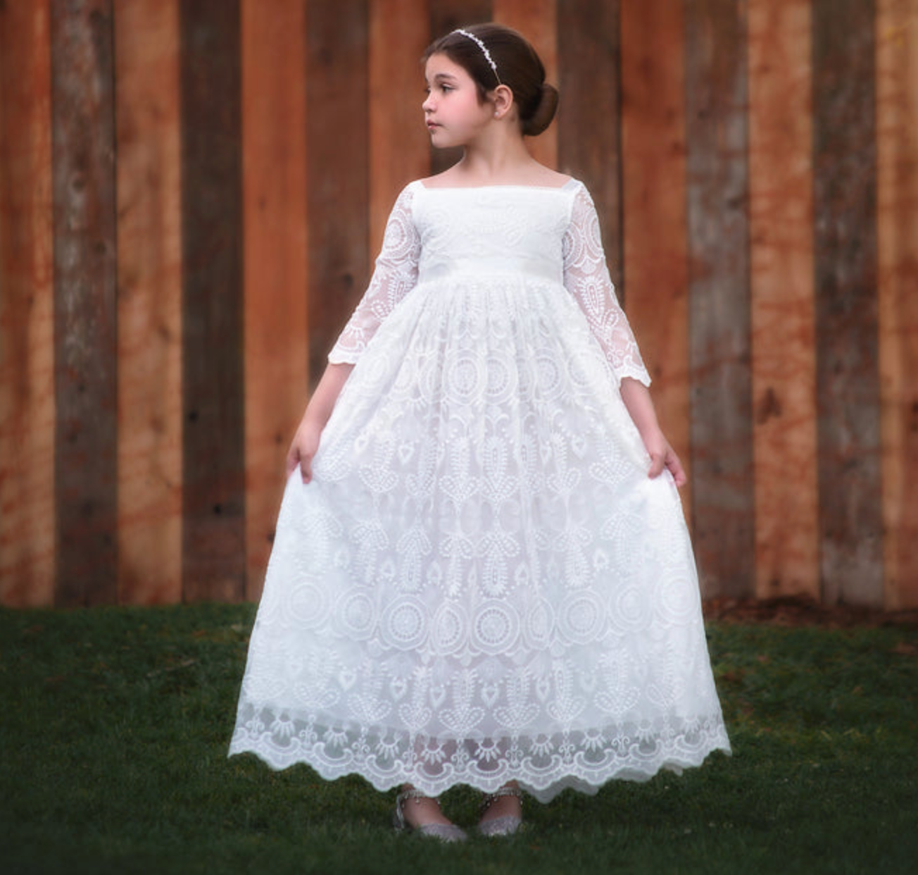 chinese dress ladies Ellie Gown White 6