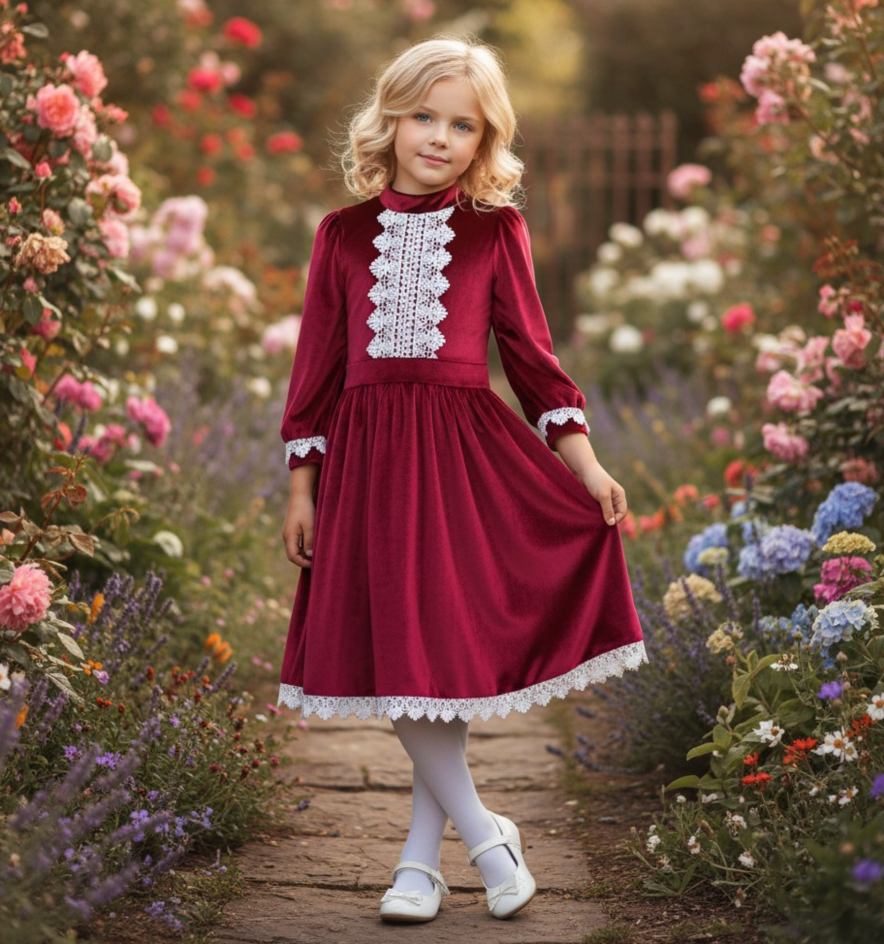 ROWAN DRESS CRIMSON