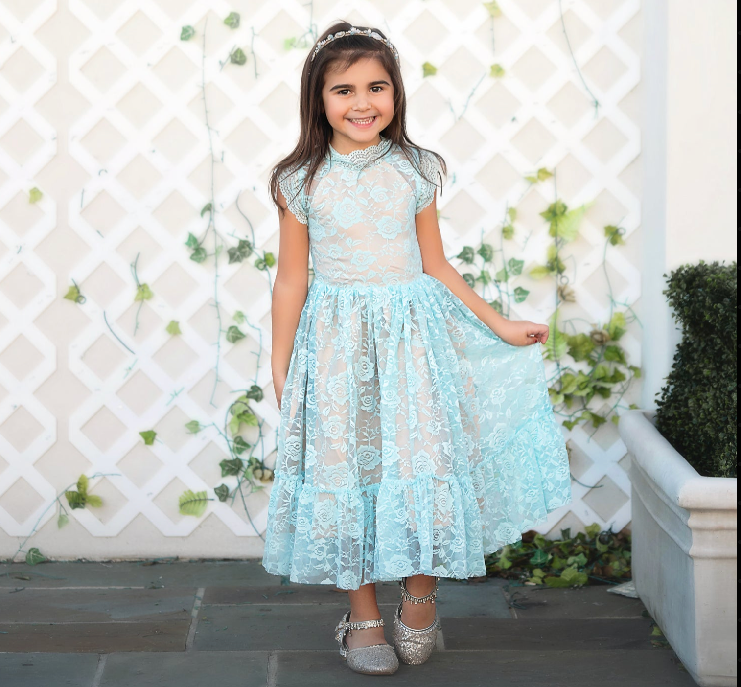 Sylvie Dress Blue 3