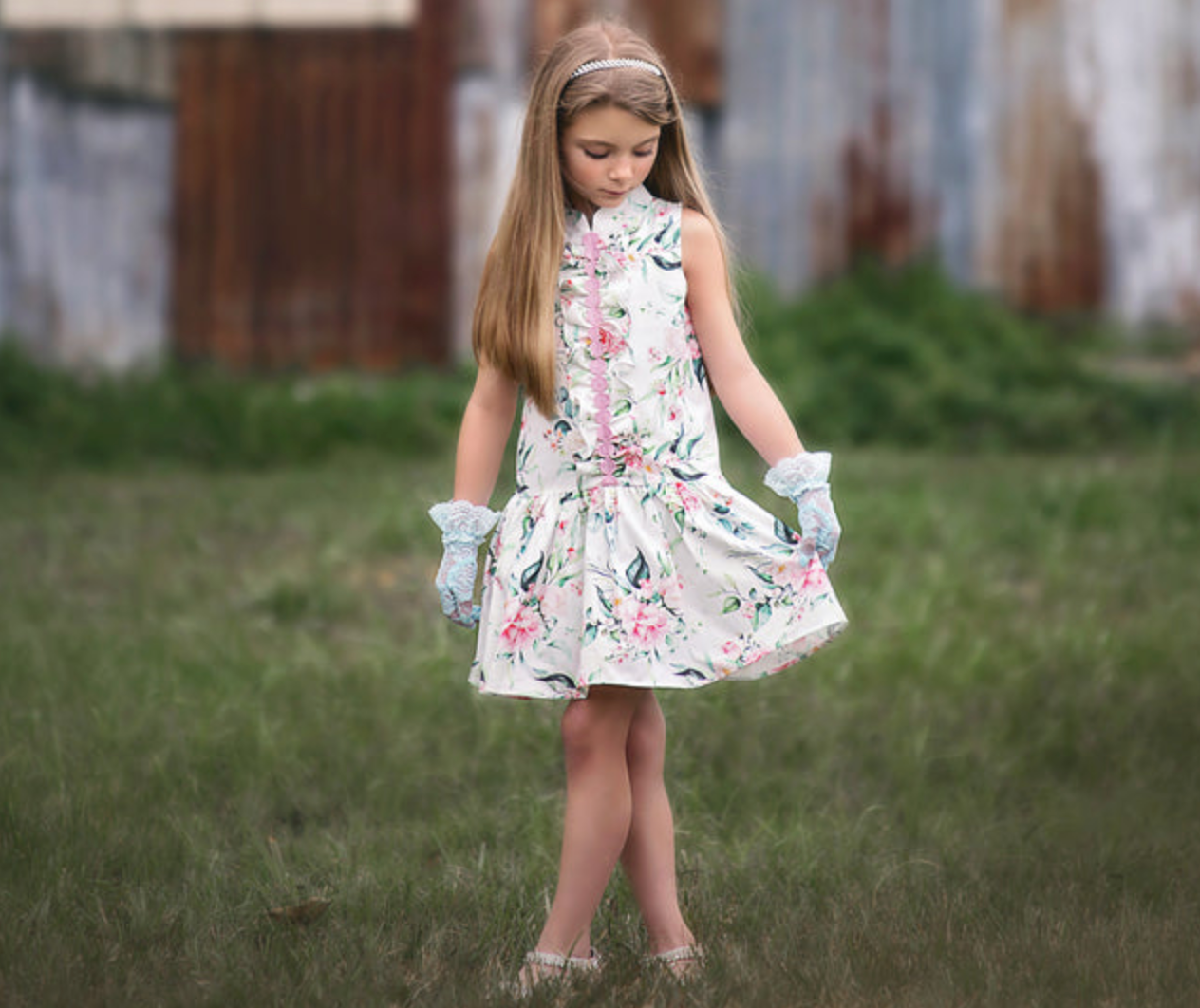 ADA DRESS IVORY FLORAL