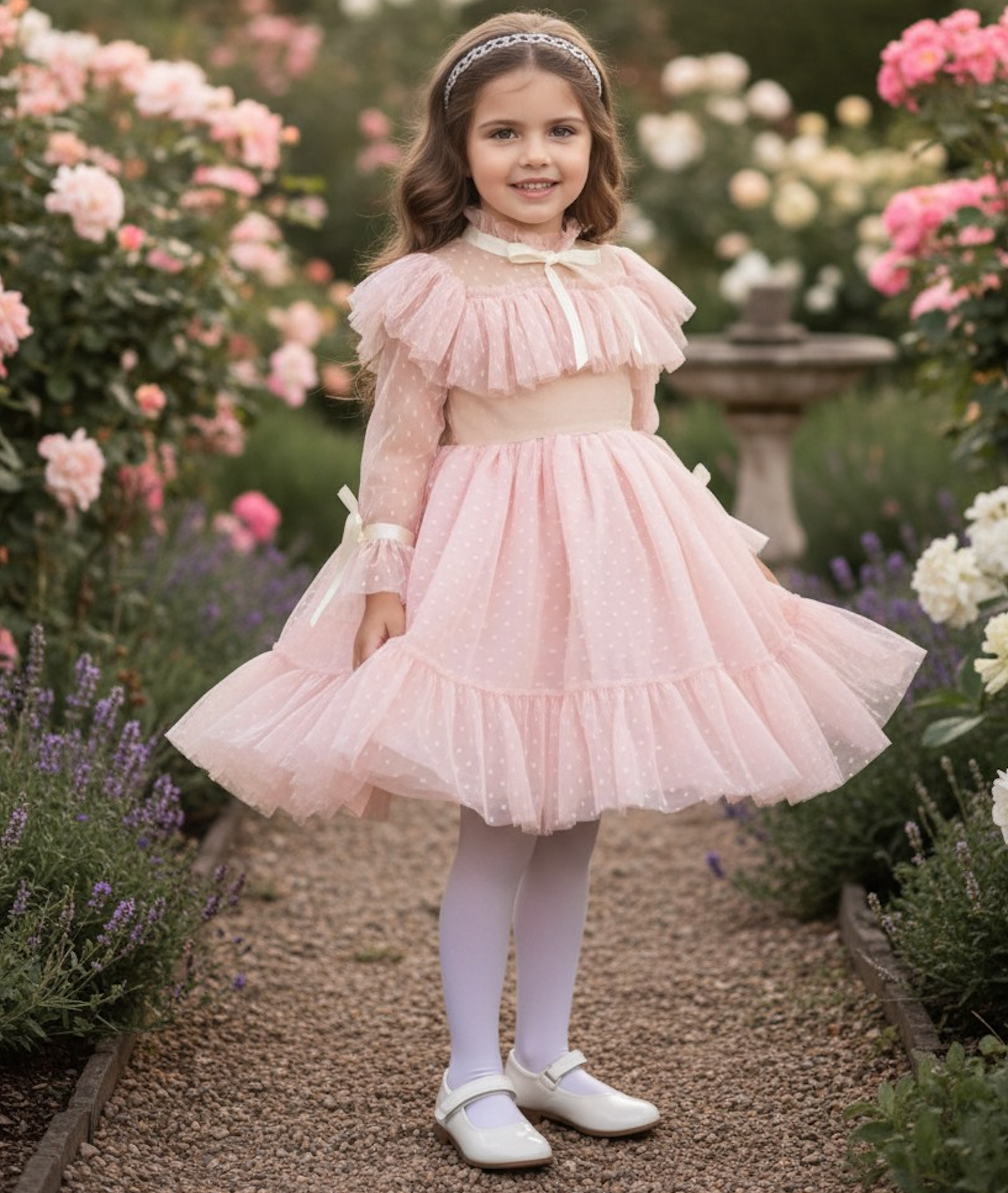elle pink dress Vestido Elle Tulle - Rosa