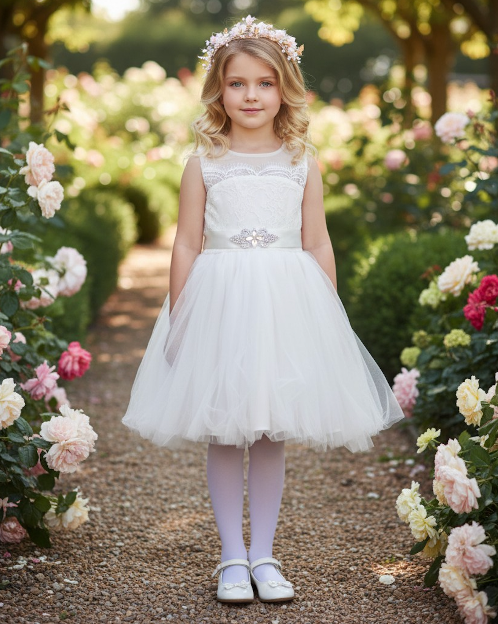 FRANCESCA DRESS & BELT SET WHITE