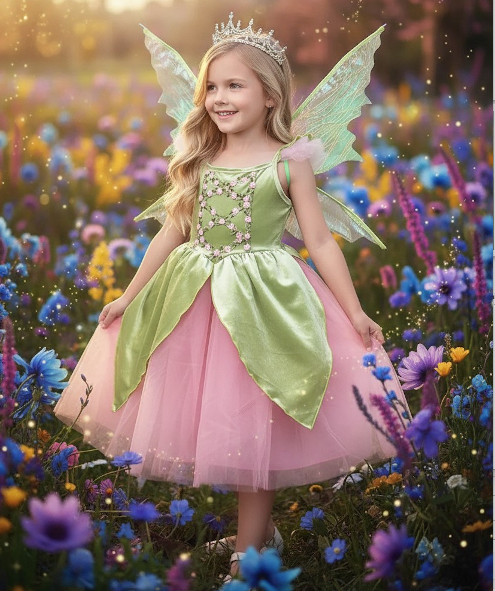FANCIFUL FAIRY DRESS & WING SET