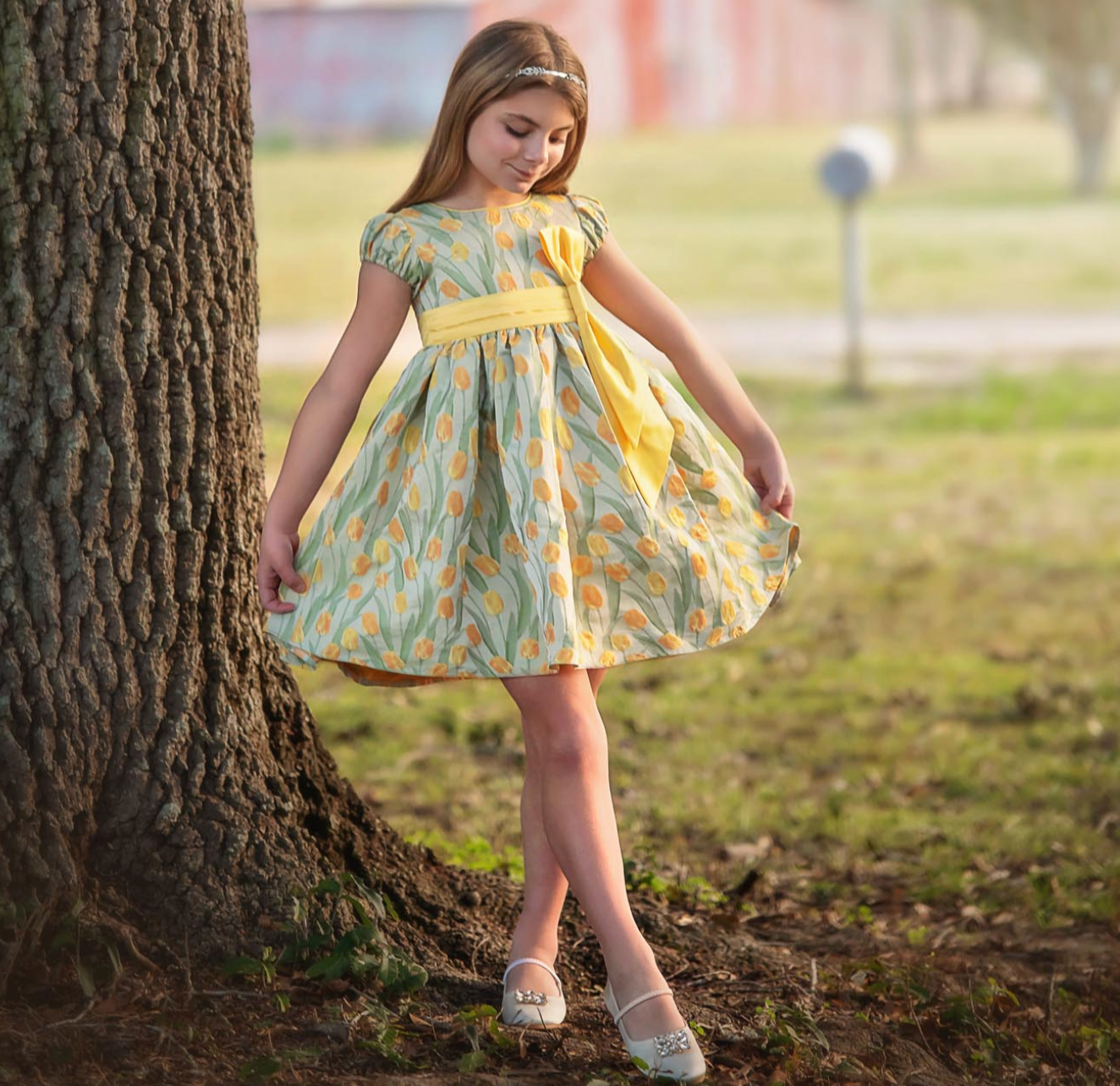 ISLA DRESS YELLOW FLORAL