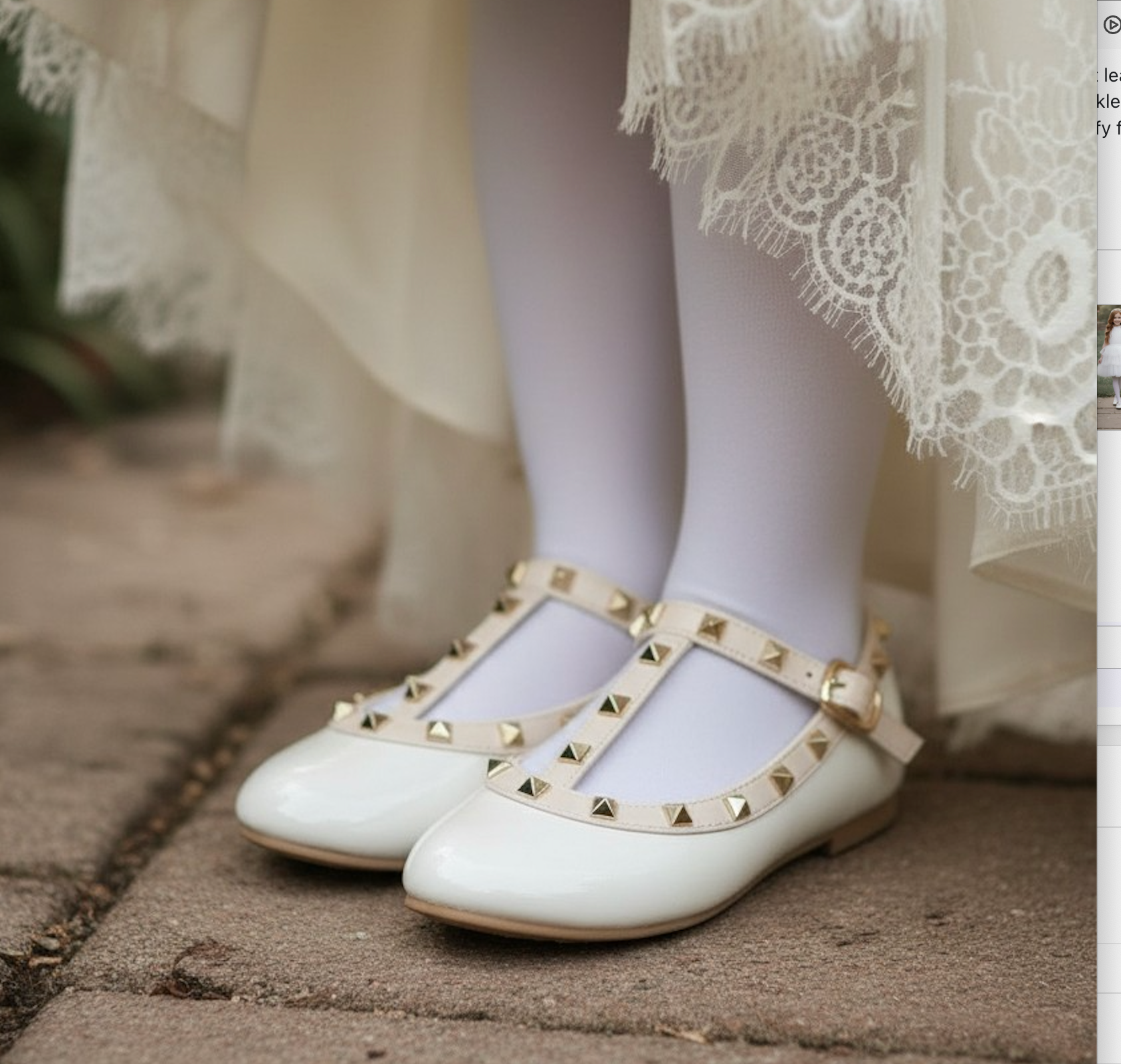 VICTORIA SHOE WHITE PATENT