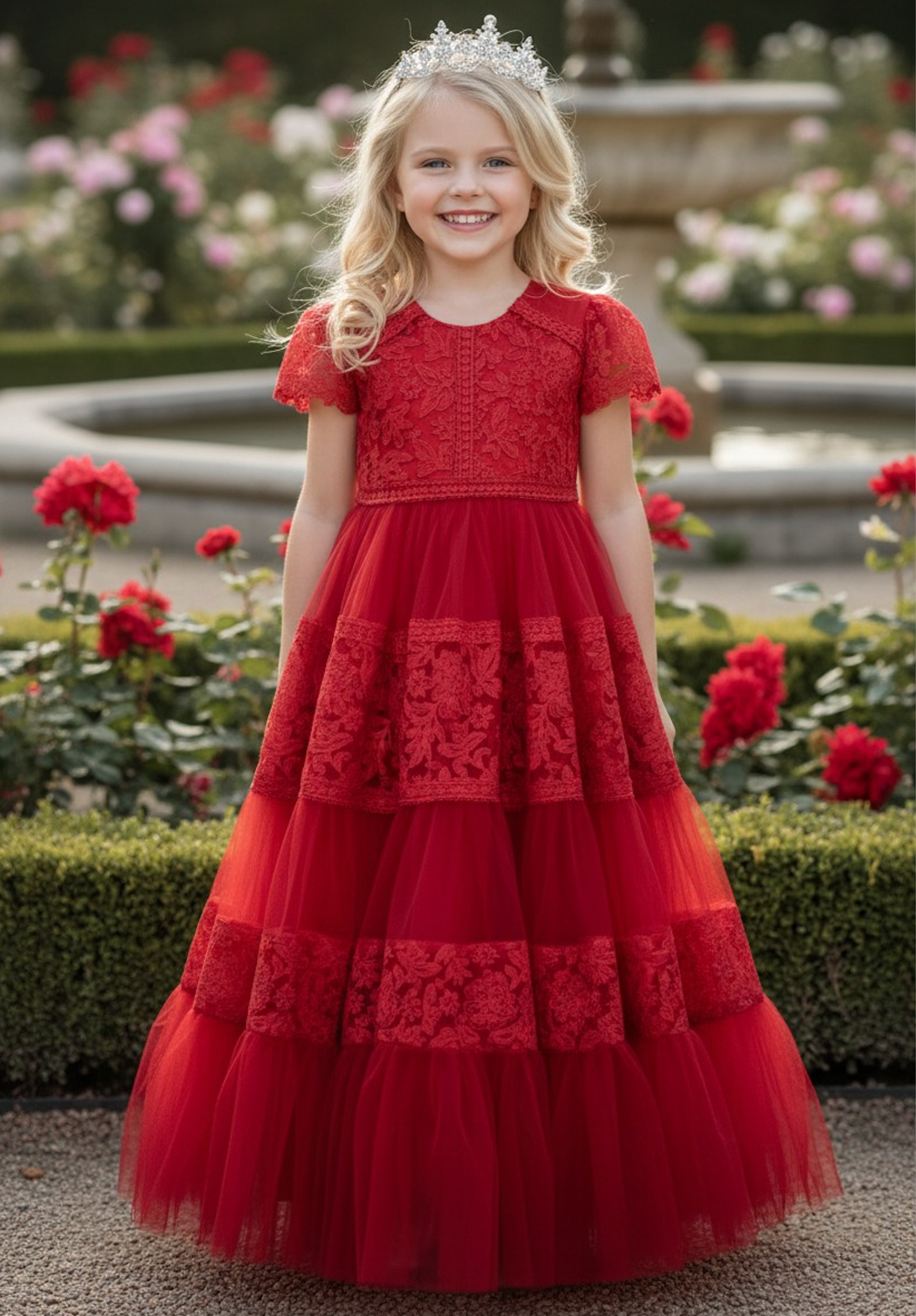 CATERINA DRESS CRIMSON