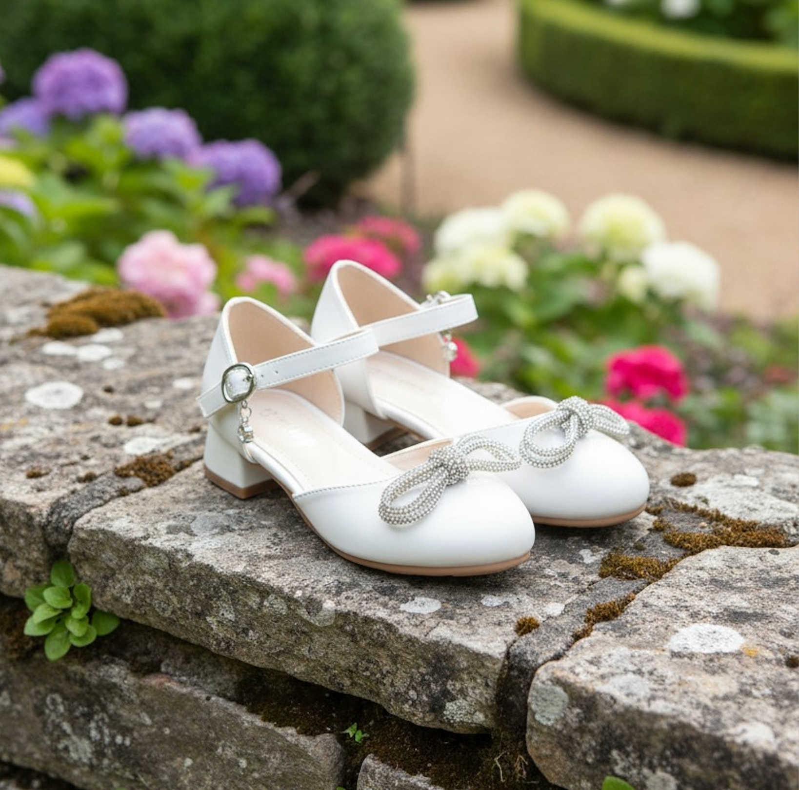 RYLEE BOW SHOE WHITE