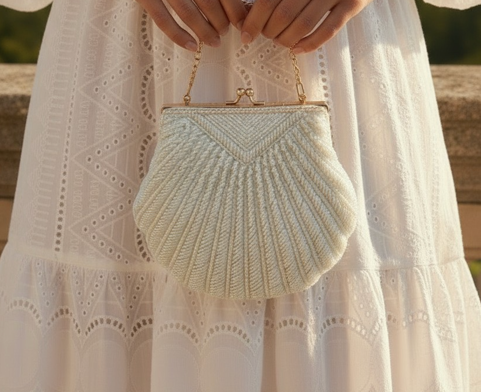 LA CONCHA BEADED CLUTCH