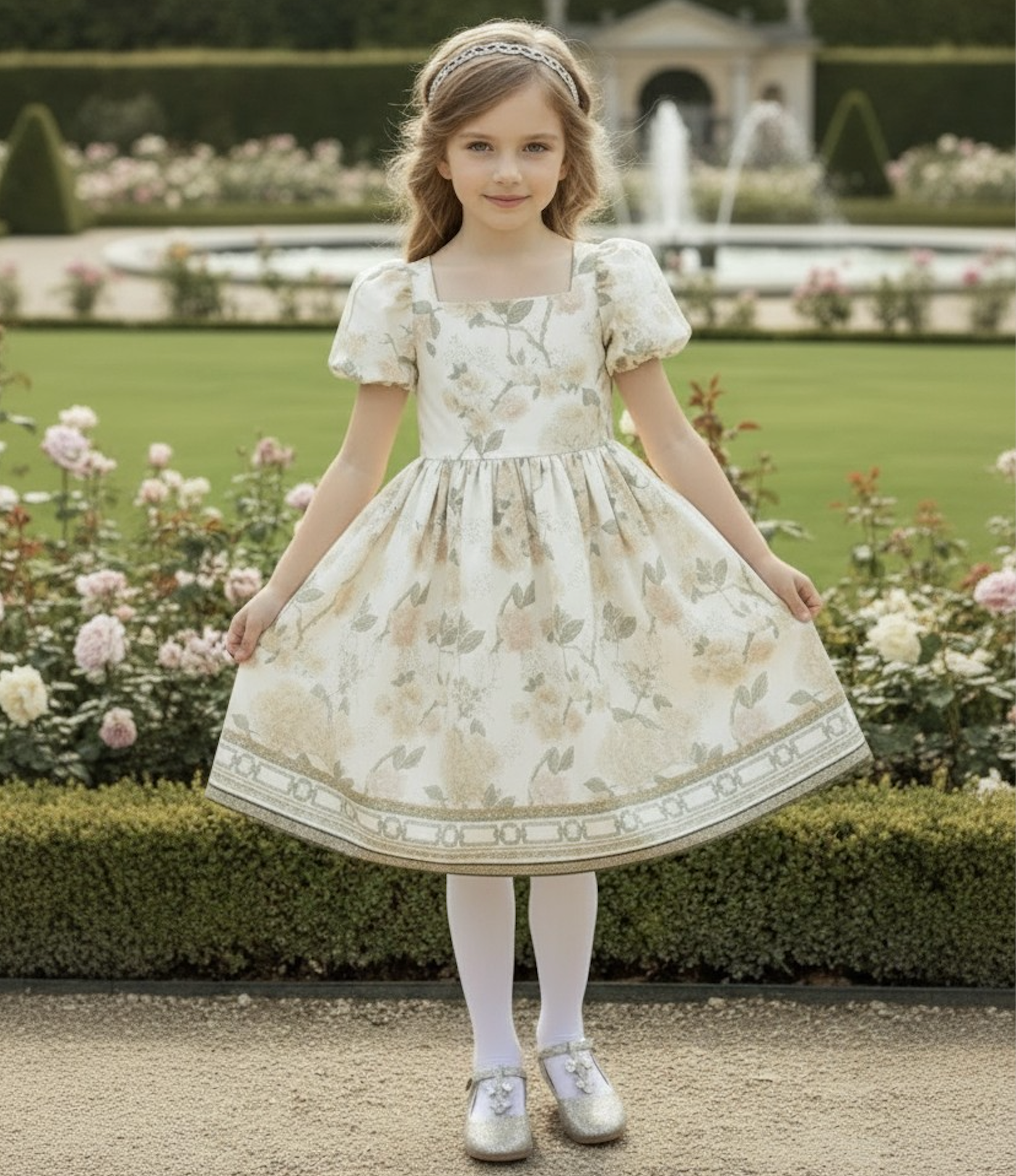 ARIELLE DRESS IVORY FLORAL