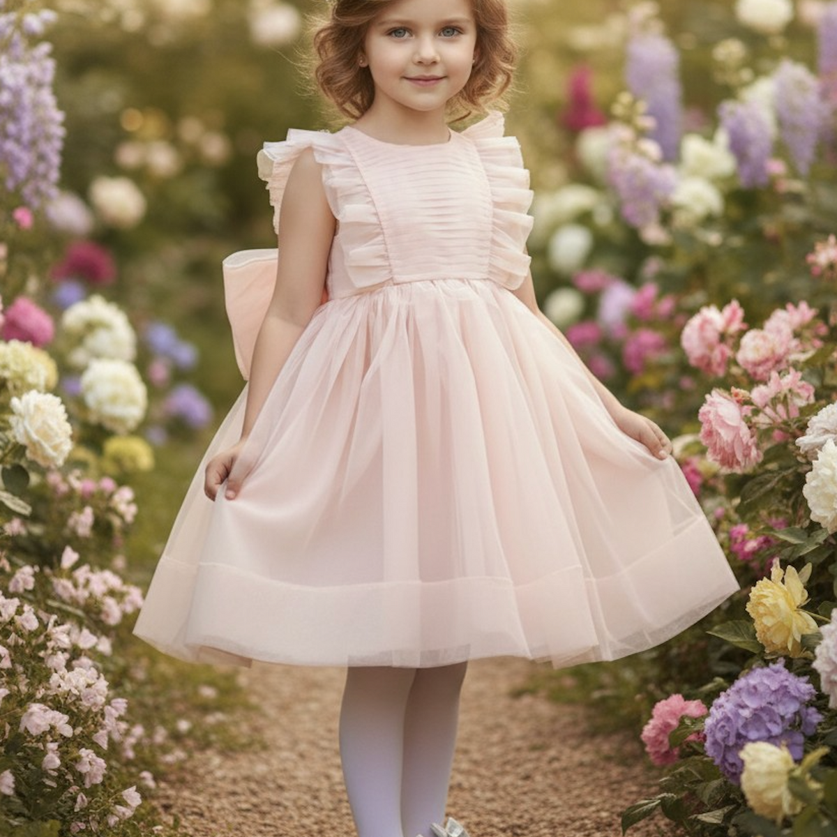 strapless open back dress Girl's Alice in Wonderland Dress, Birthday Party 4T US Numeric main image 1