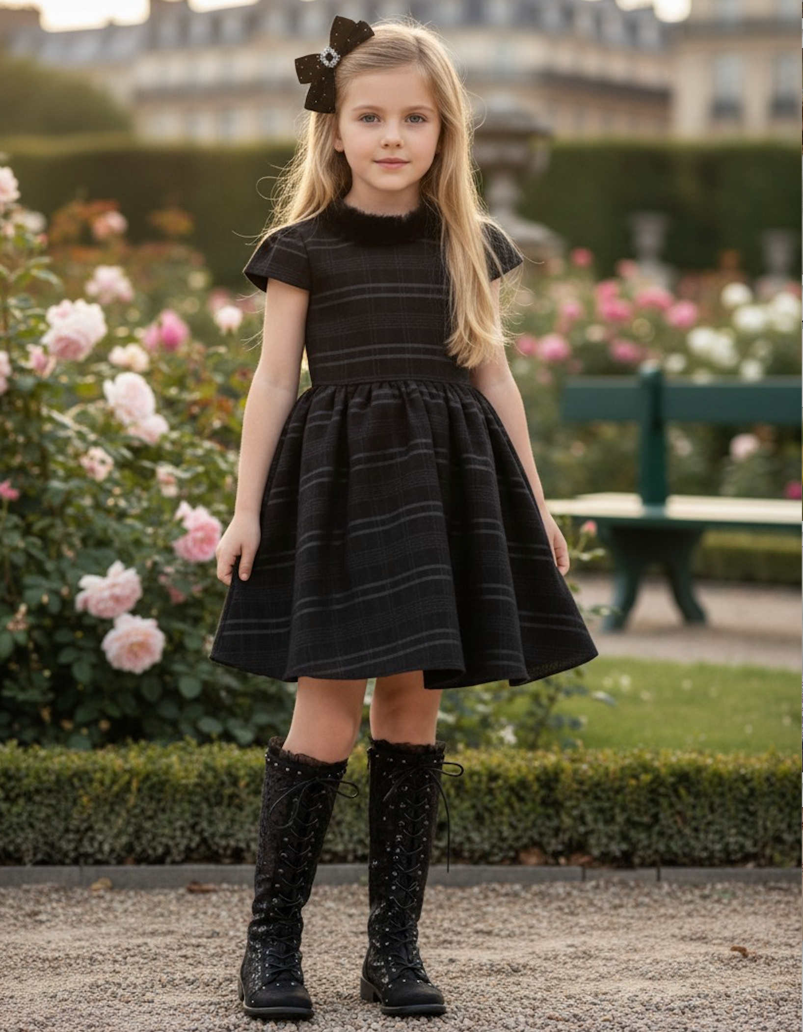 EVANGELINE DRESS BLACK
