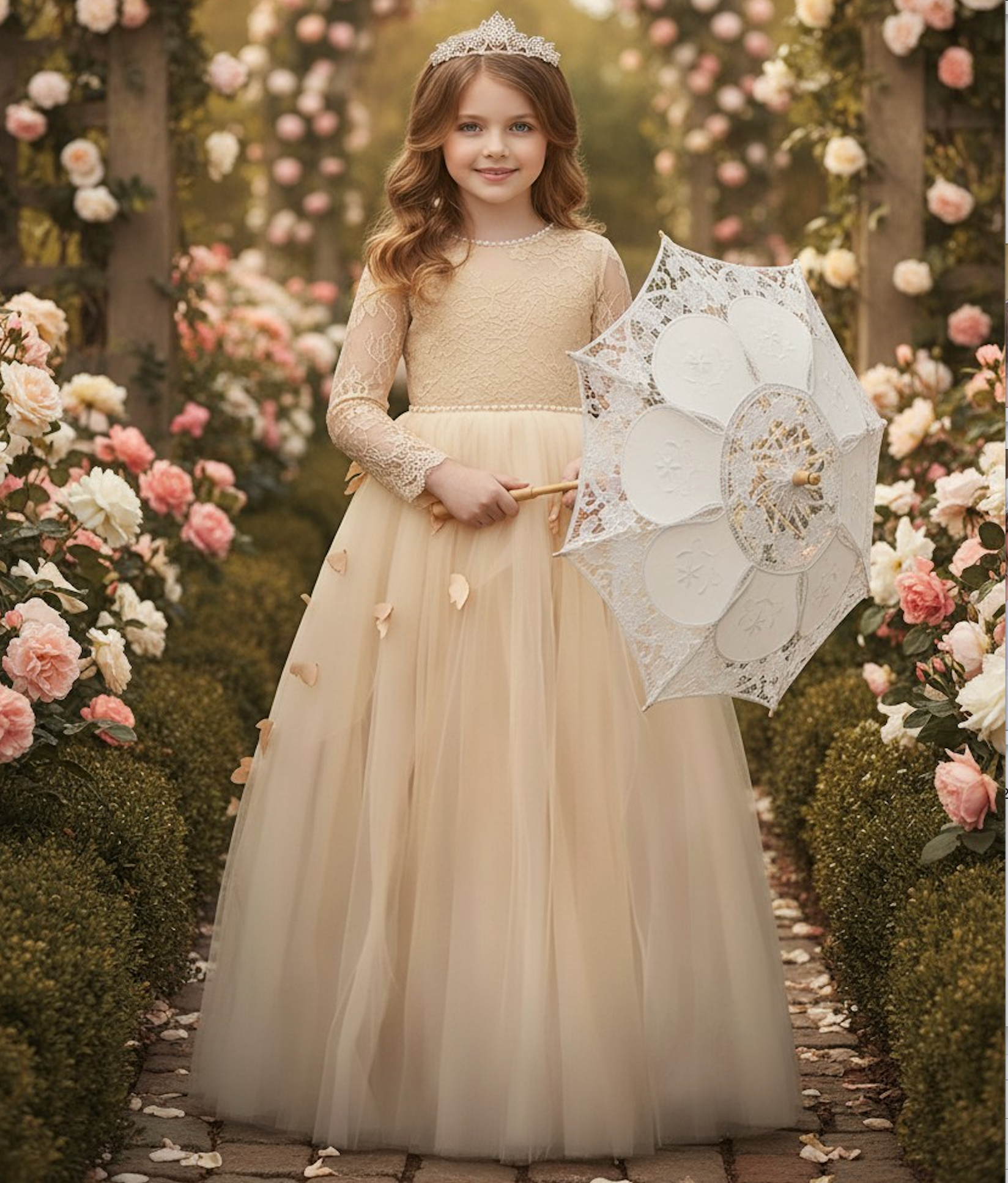 MARIPOSA GOWN CHAMPAGNE