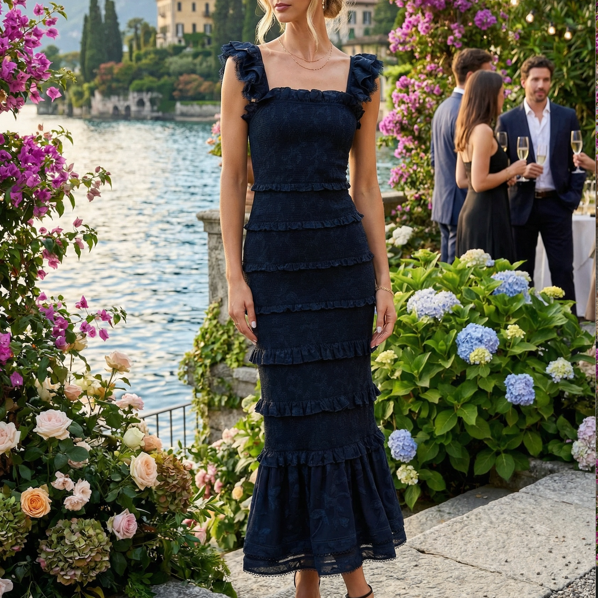 Francine dress navy