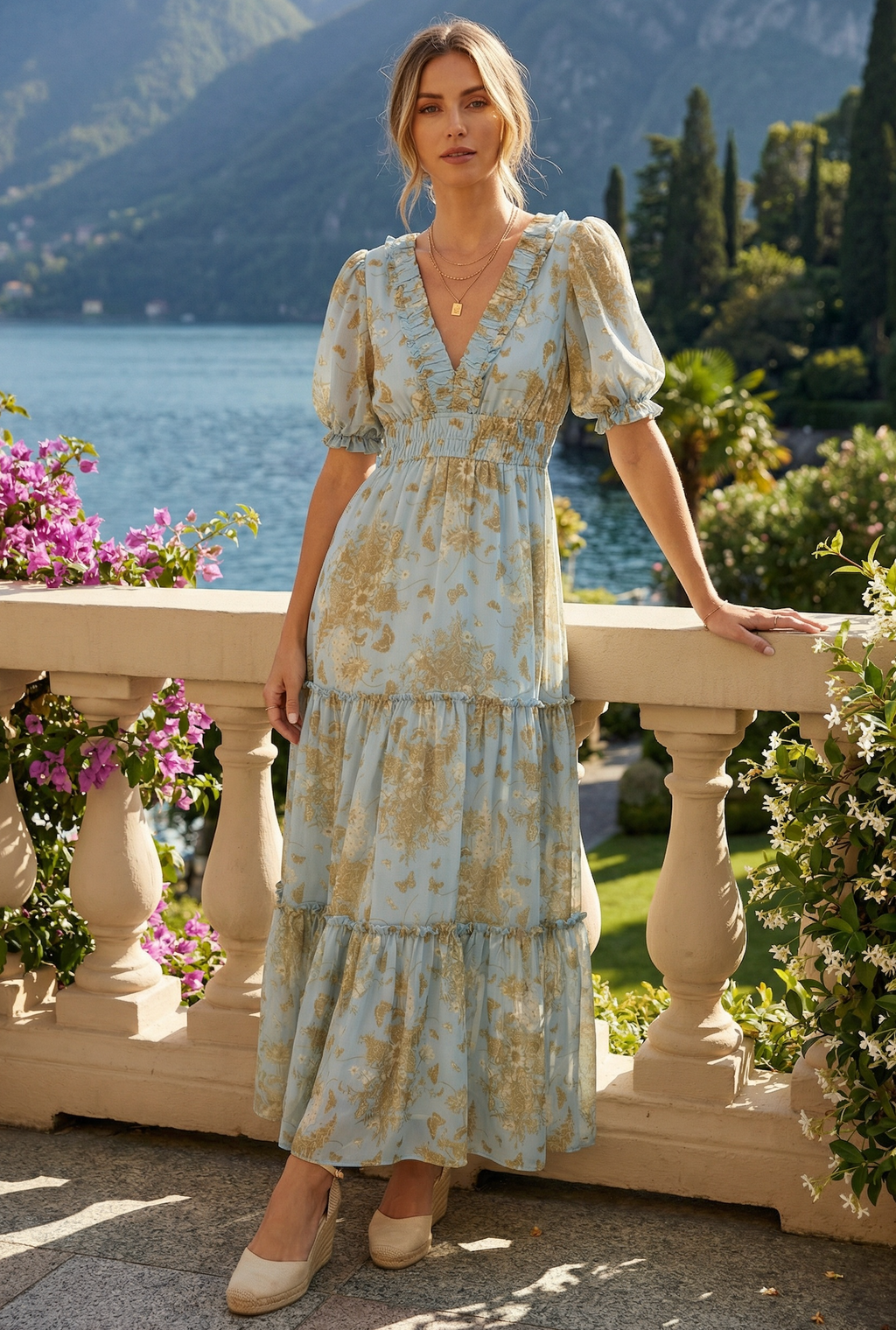 ワンピース Capucine Bloom Sleeve Chiffon Dress Capucine Dress