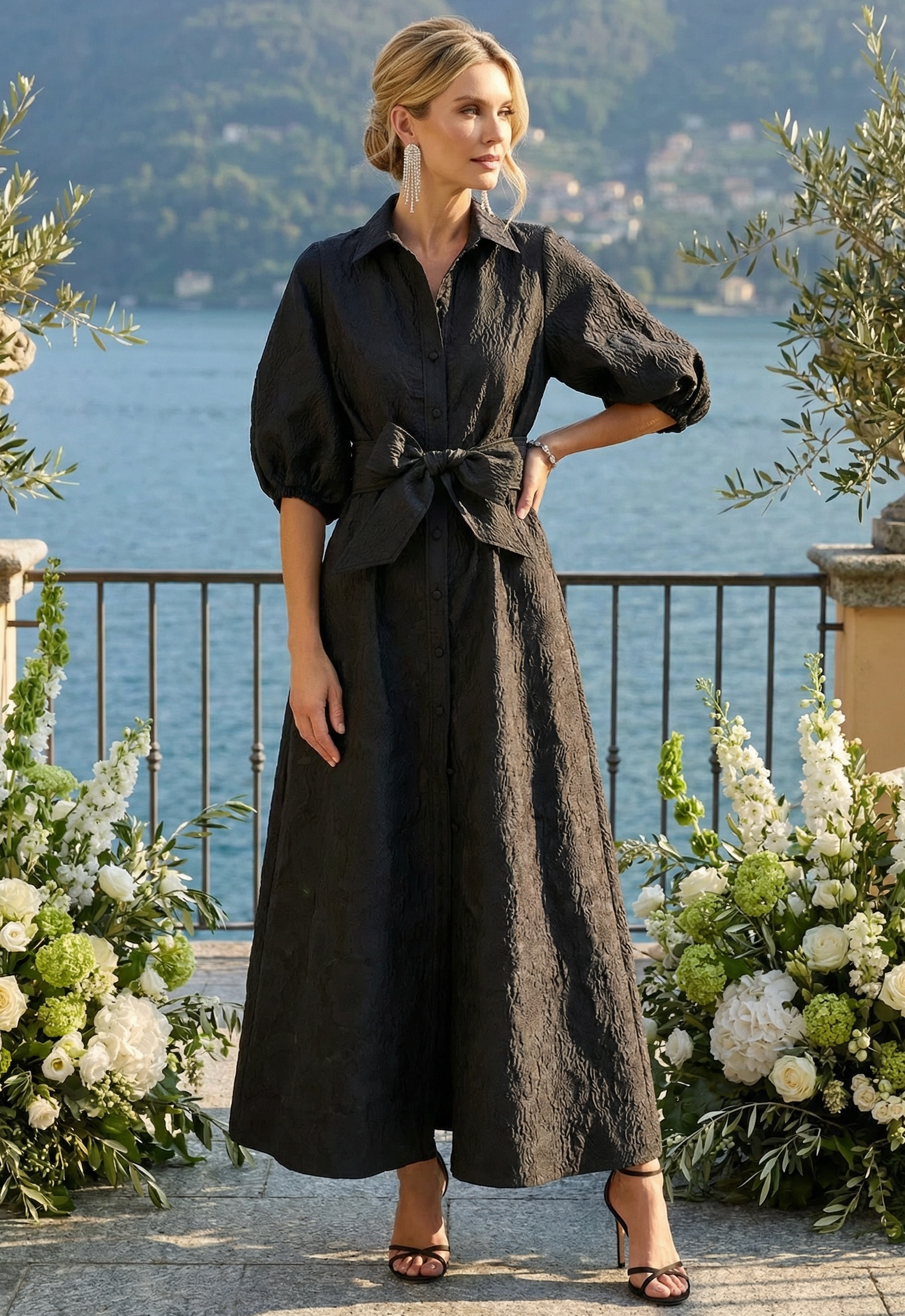 chinese dress ladies The Line by K Bexley Dress | Black | Size S main image 1