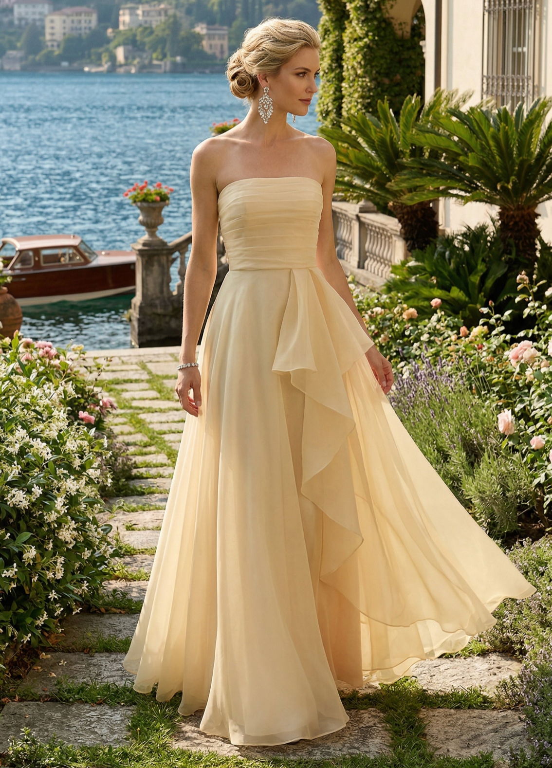 SYD GOWN GOLD ORGANZA