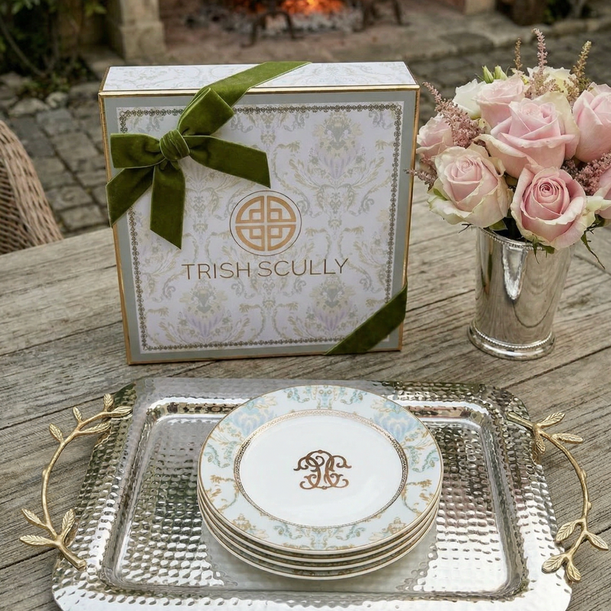 SAINT-GERMAIN APPETIZER PLATES- 4 PC. SET