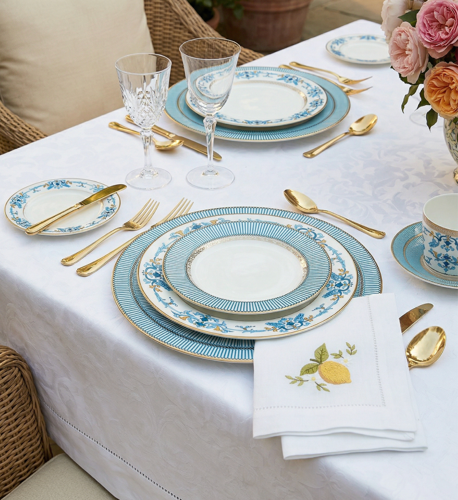 CORINNE 13" BONE CHINA CHARGER PLATE