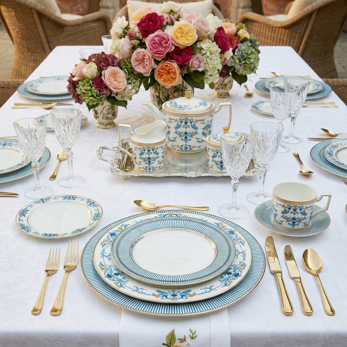 Corinne Bone China Dinnerware Set 5pc.