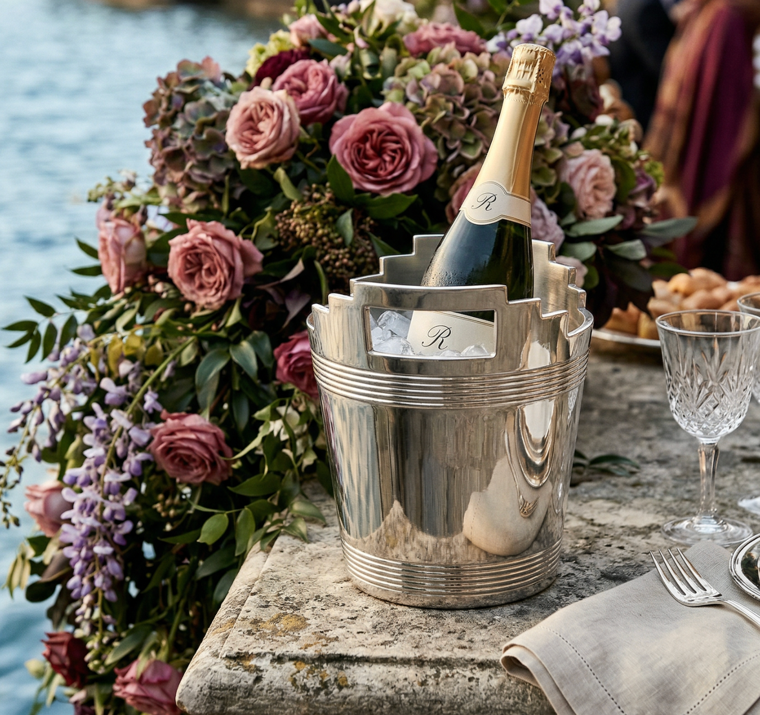 SILVER PLATED UPPINGHAM CHAMPAGNE BUCKET