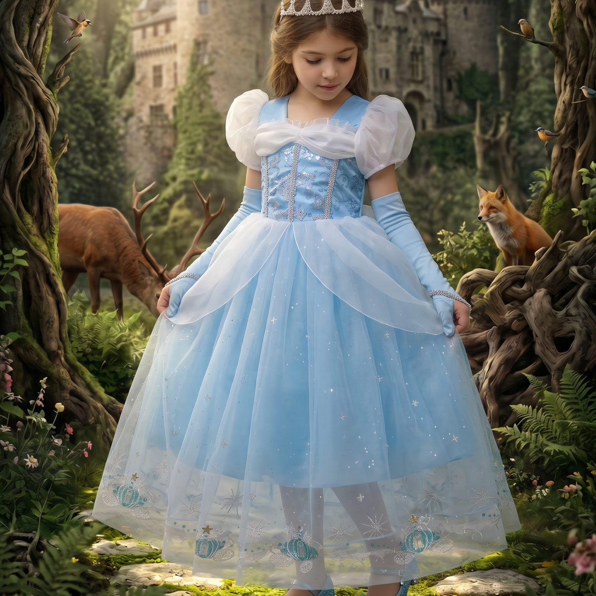 PRINCESS LUCIENNE DRESS & GLOVES SET
