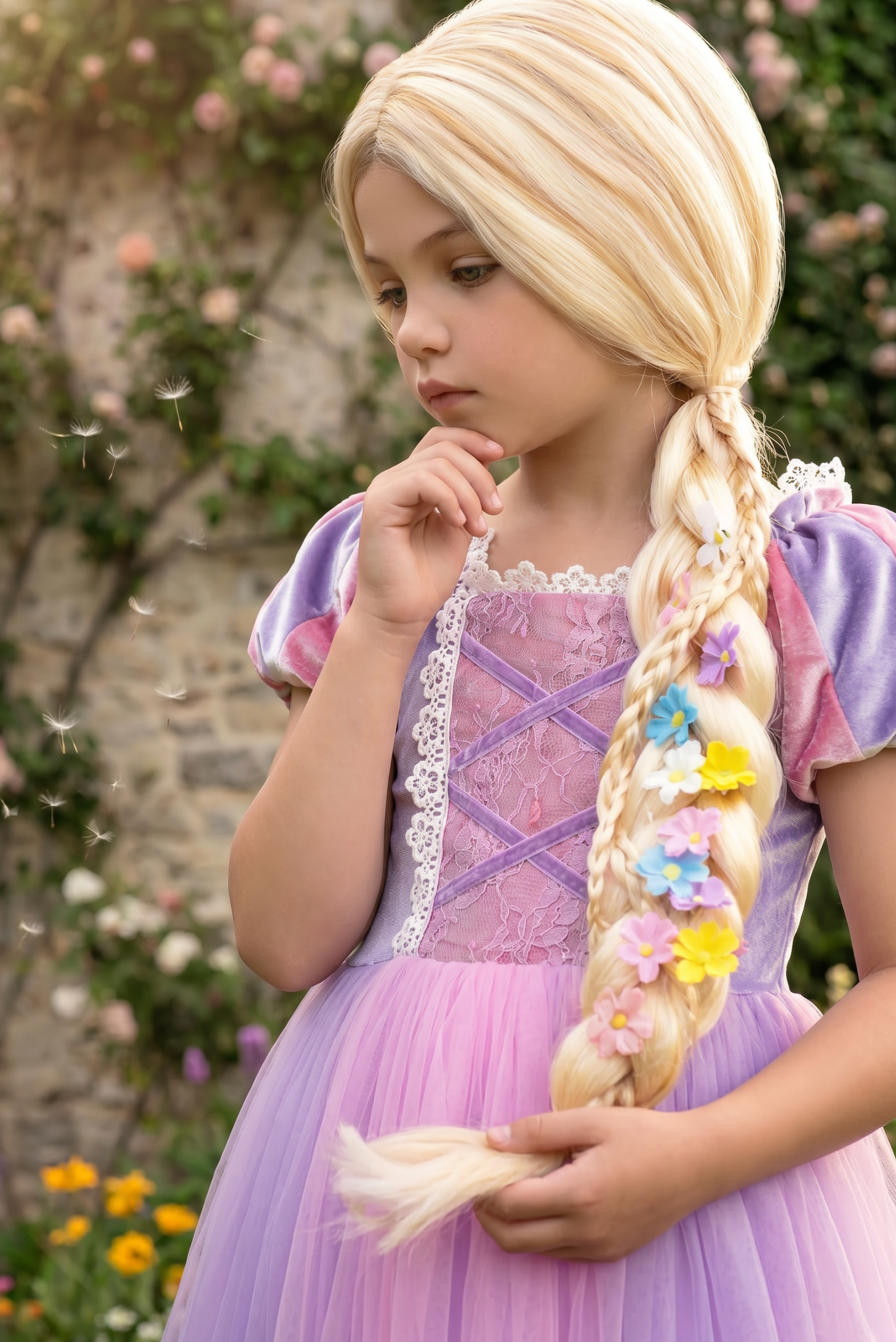 BLONDE BRAIDED WIG