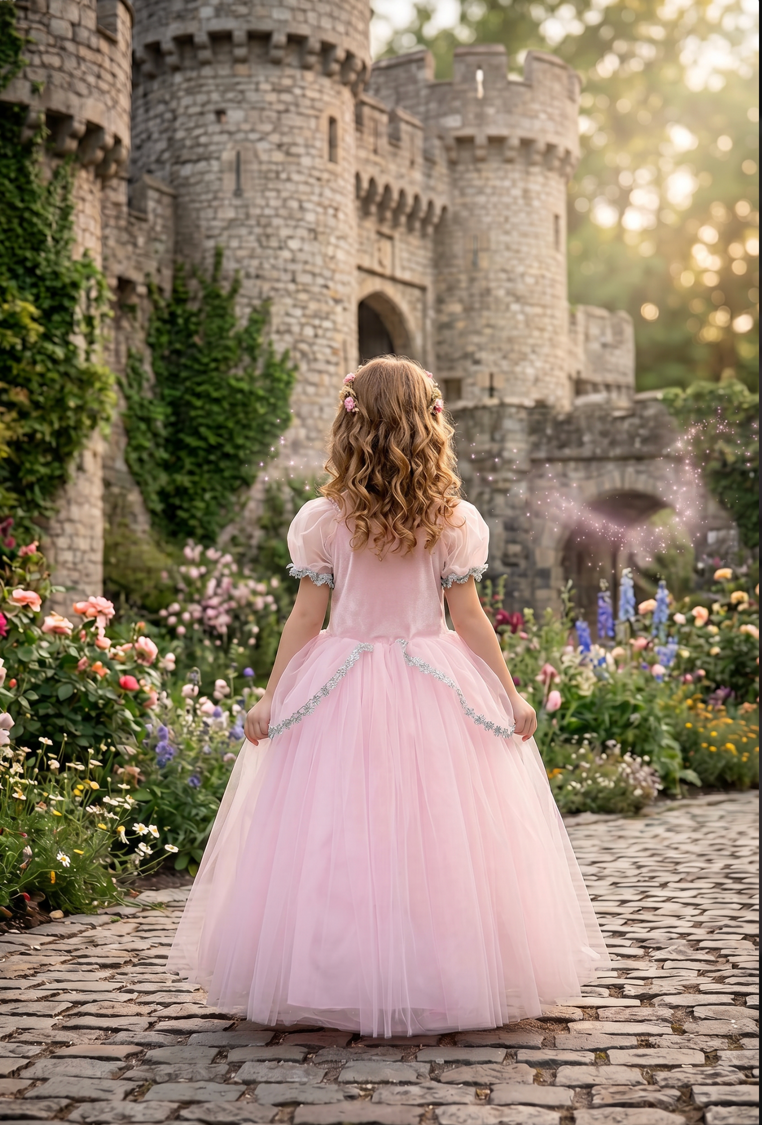 PRINCESS GLINDA DRESS & WAND SET 12 PRINCESS GLINDA DRESS & WAND SET 12