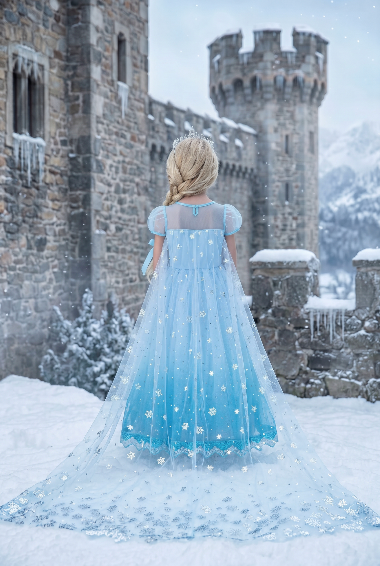 strapless open back dress PRINCESS FREYA