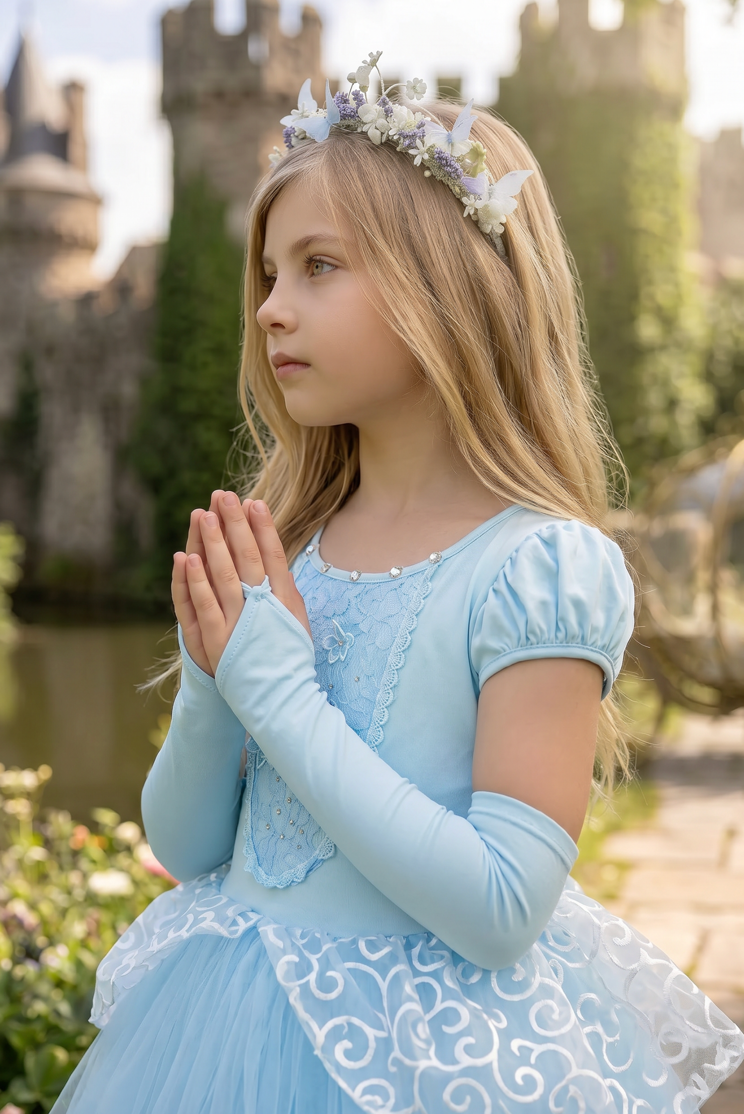 open lace back dress Children's Dress main image 0