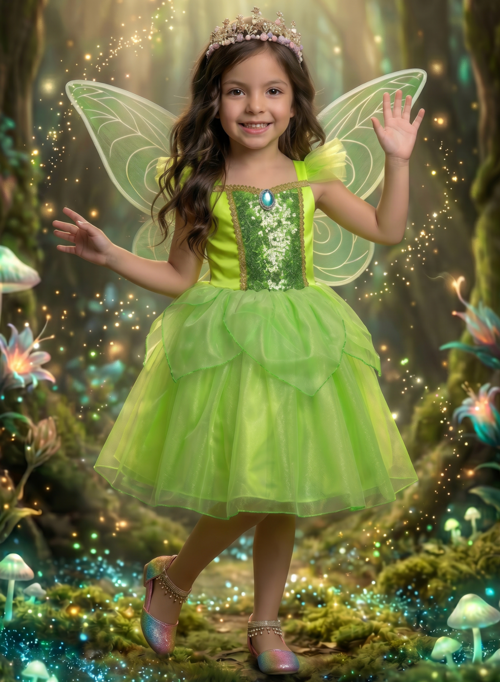 ENCHANTED FAIRY DRESS & WING SET ENCHANTED FAIRY DRESS & WING SET
