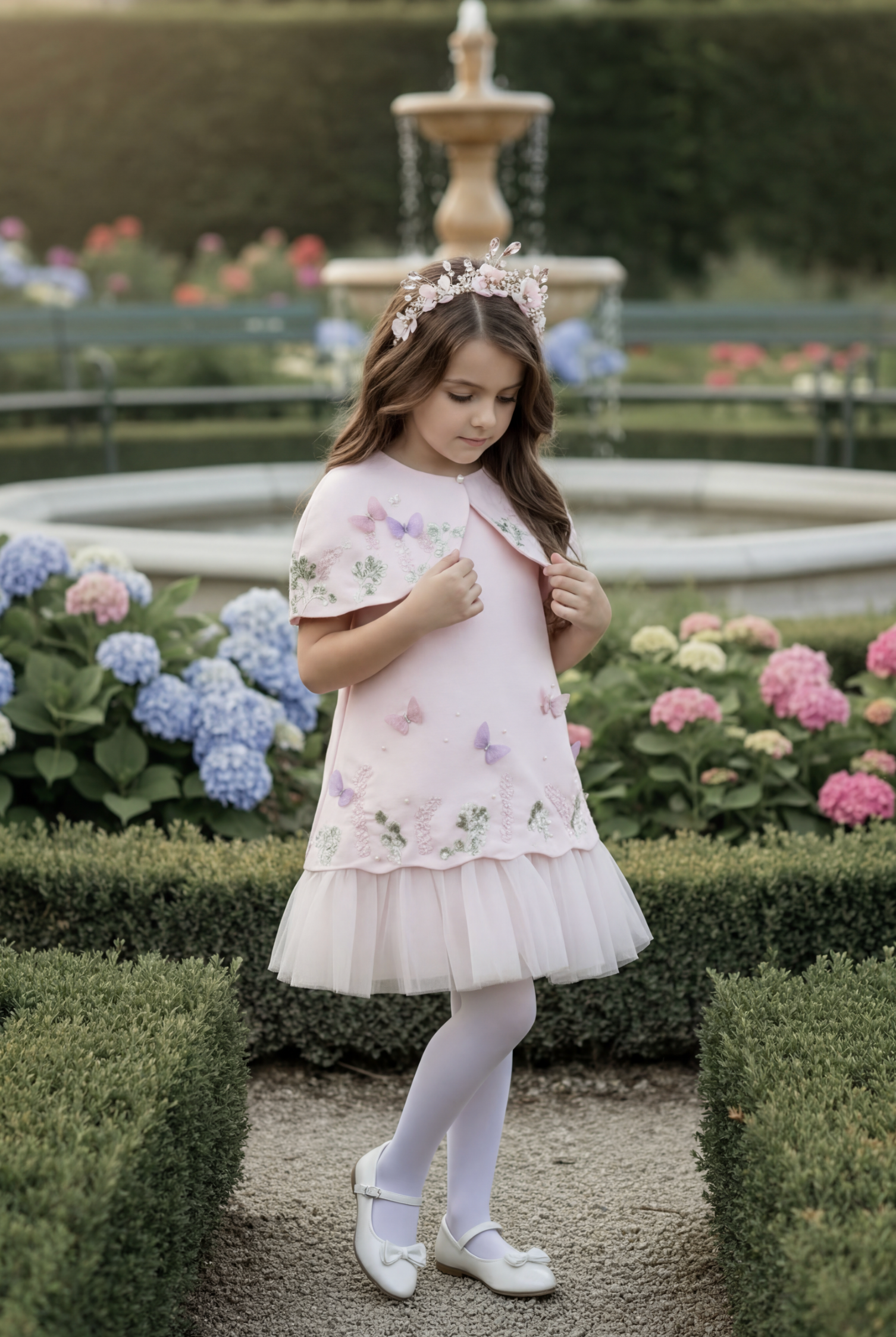 EMERY DRESS & CAPELET SET