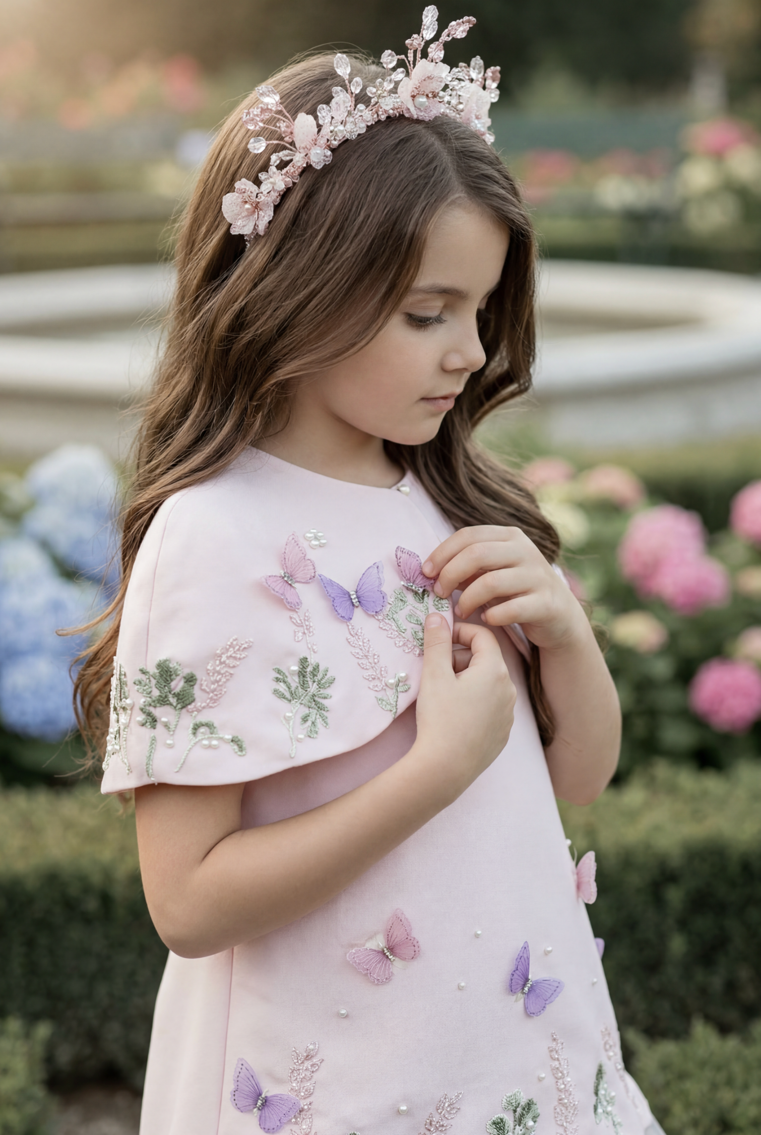 EMERY DRESS & CAPELET SET