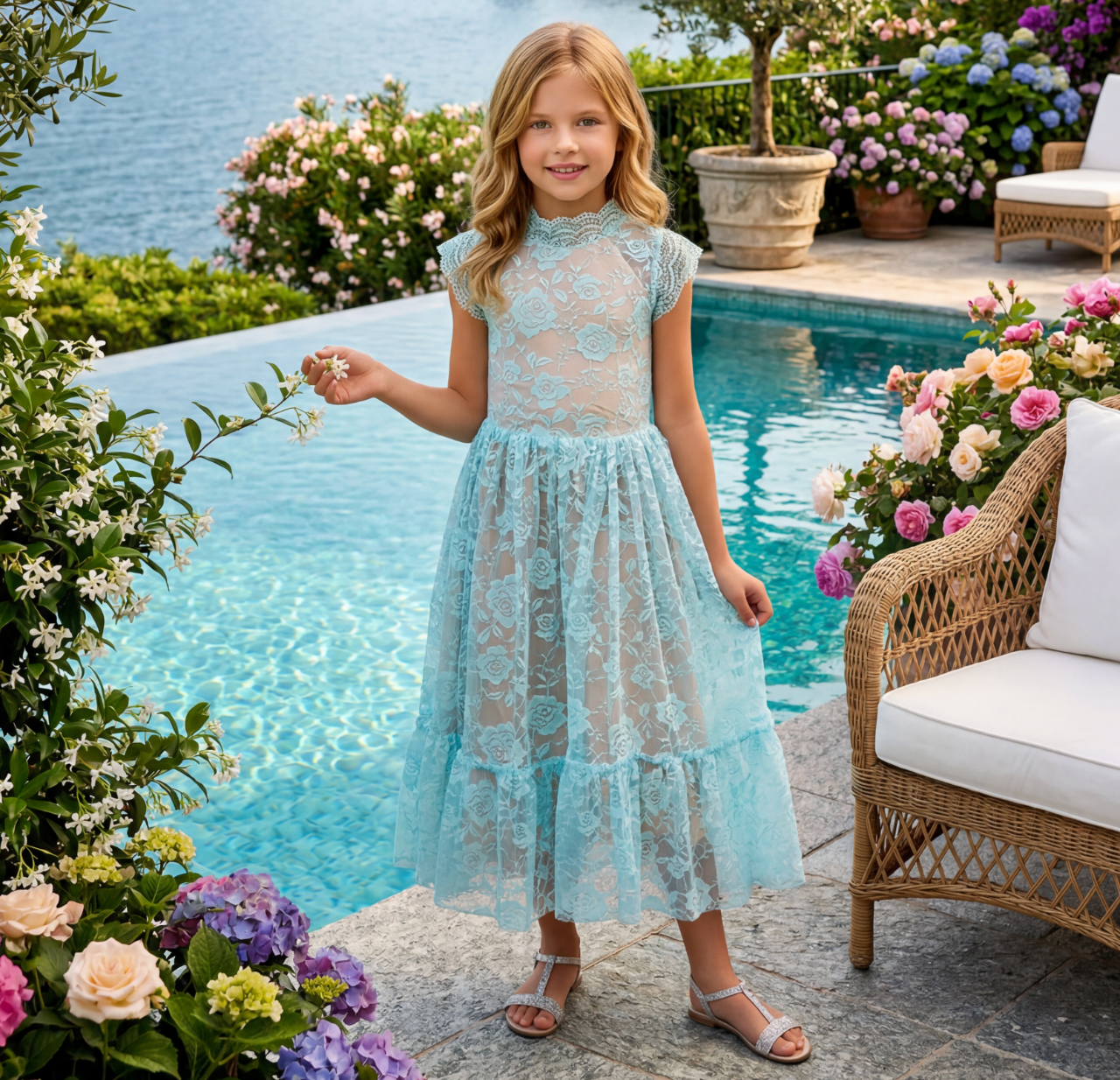 SYLVIE DRESS BLUE