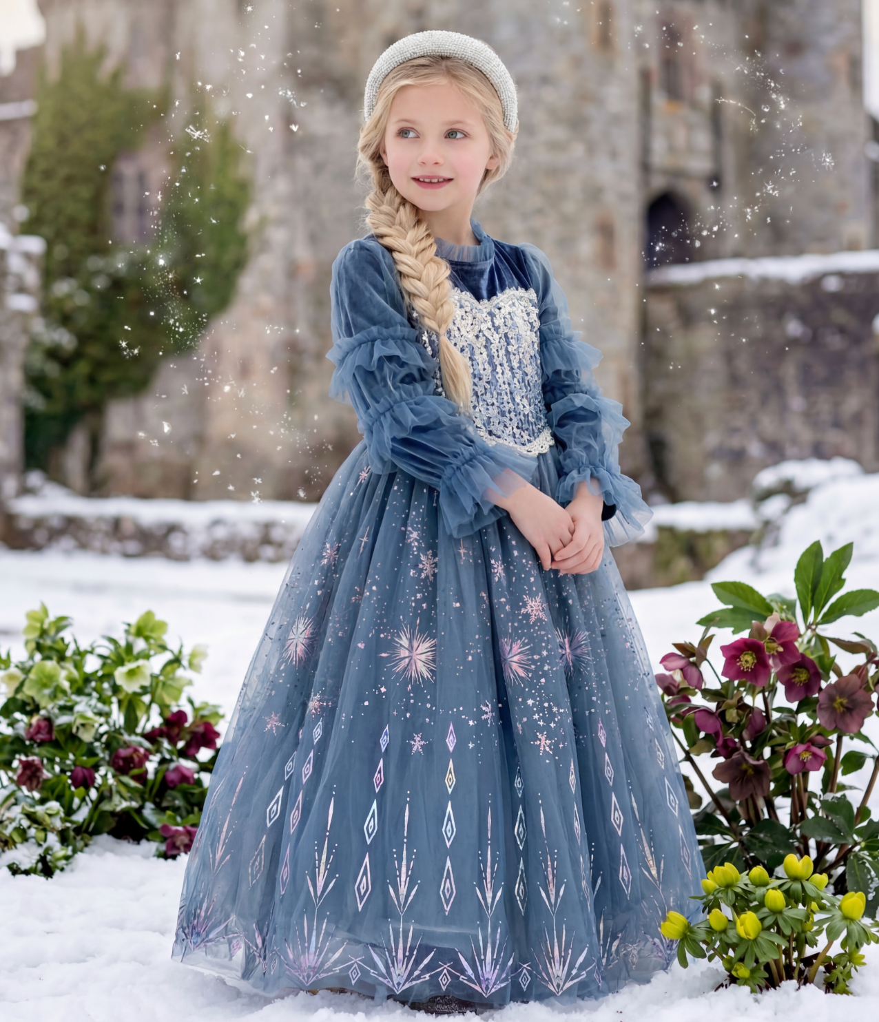 PRINCESS ANYA DRESS & HEADBAND SET 3
